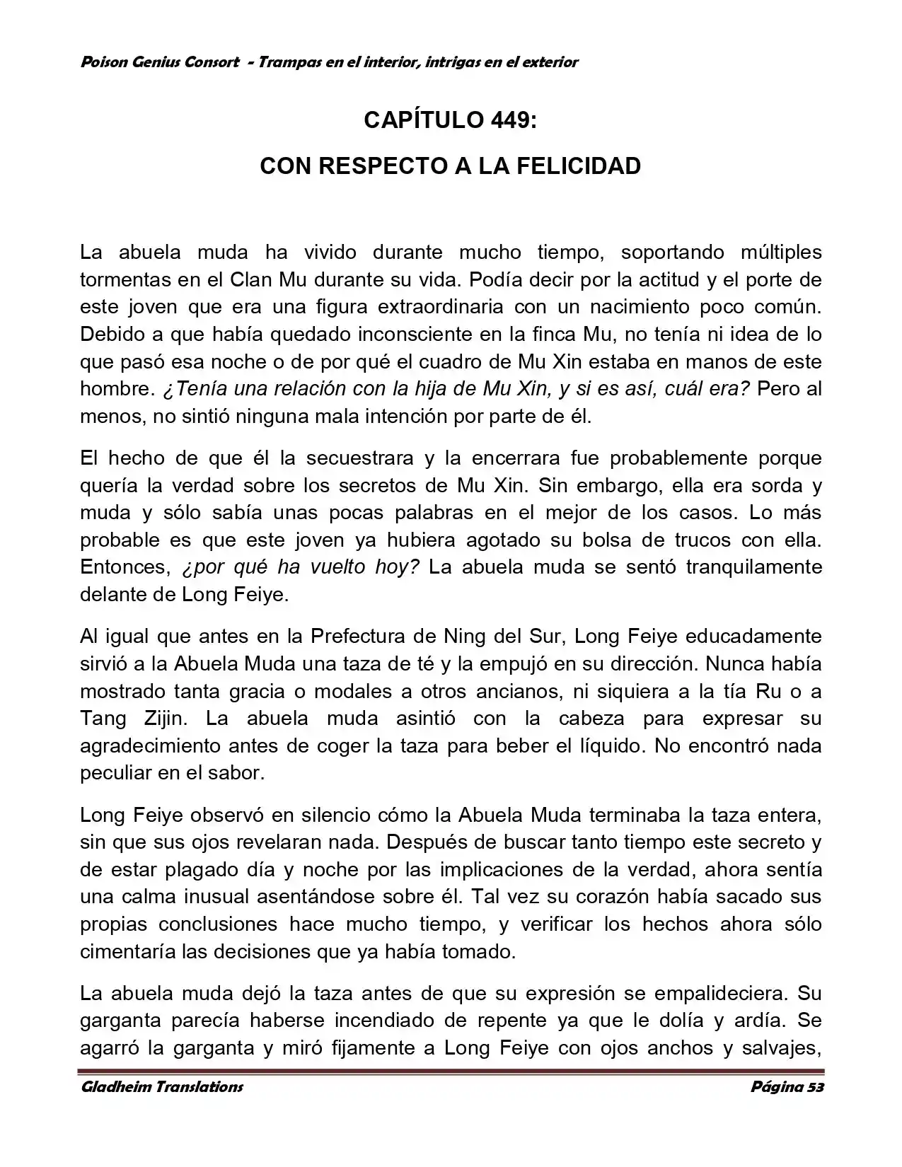Poison Genious Consort (Novela) - Capítulo 358 - Página 55 - LectorTMOo