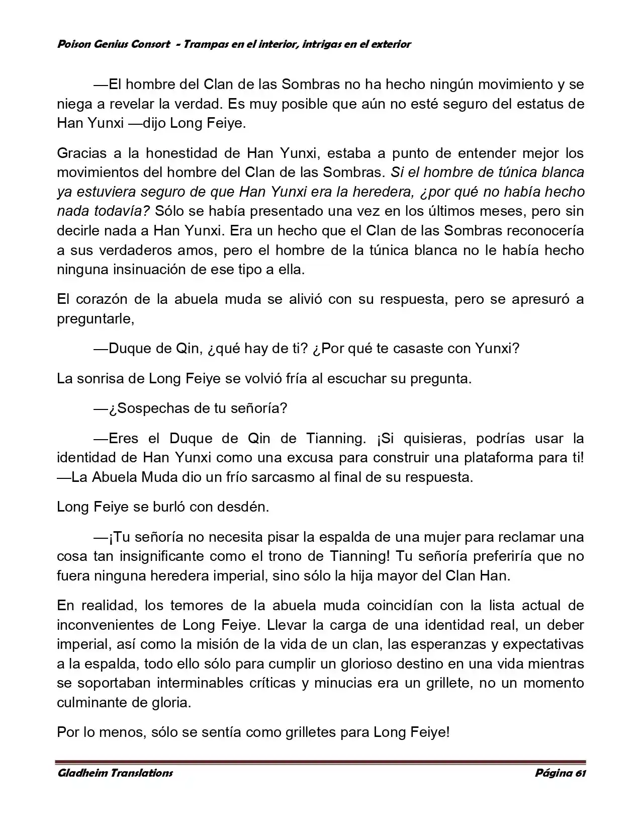 Poison Genious Consort (Novela) - Capítulo 358 - Página 67 - LectorTMOo