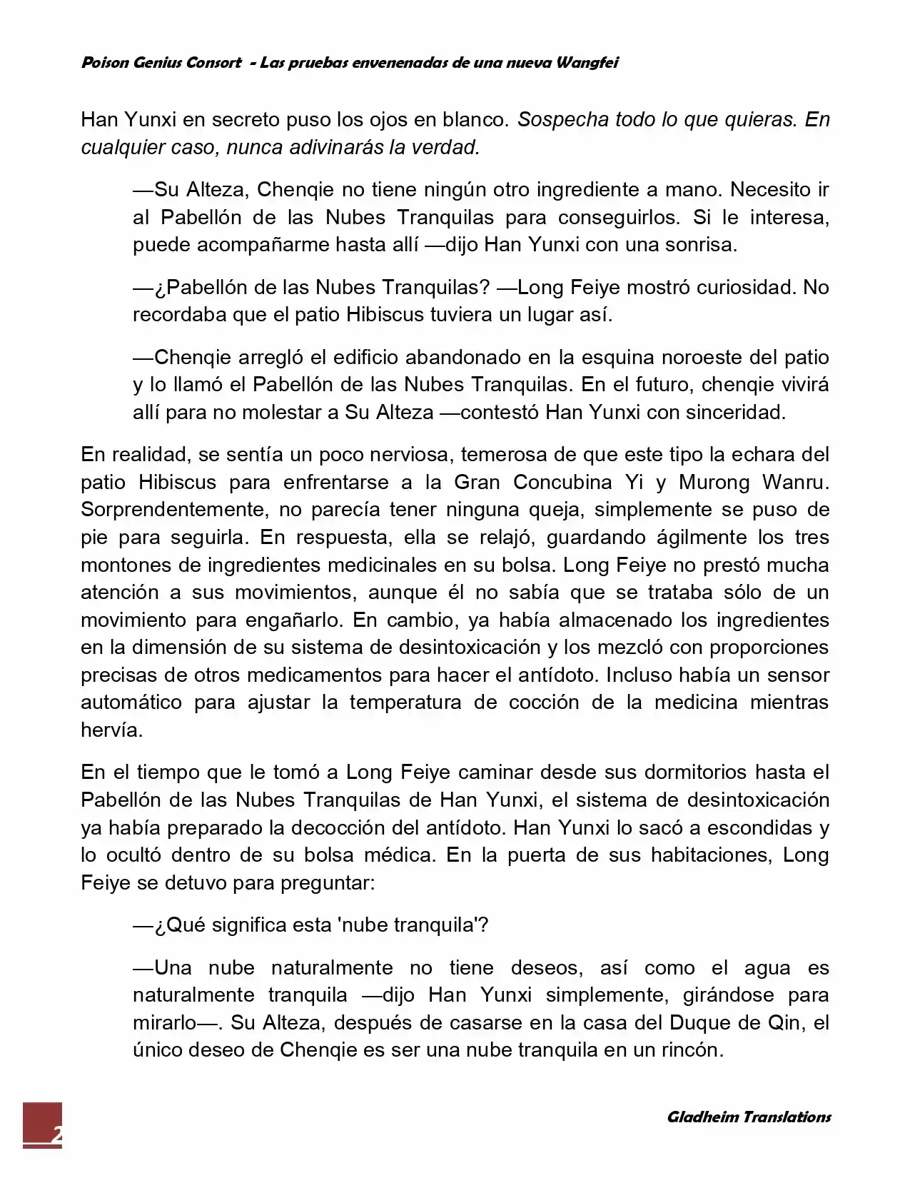 Poison Genious Consort (Novela) - Capítulo 36 - Página 2 - LectorTMOo