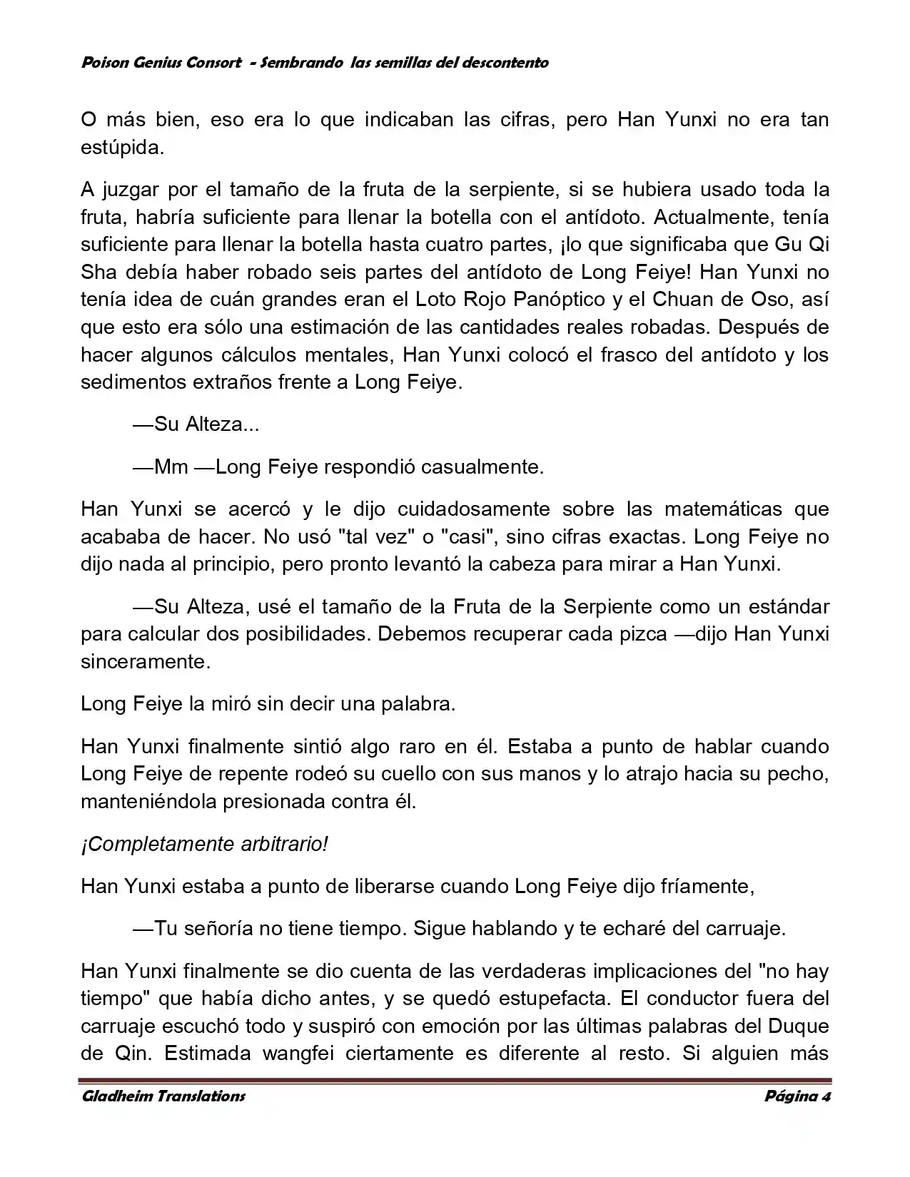 Poison Genious Consort (Novela) - Capítulo 360 - Página 4 - LectorTMOo