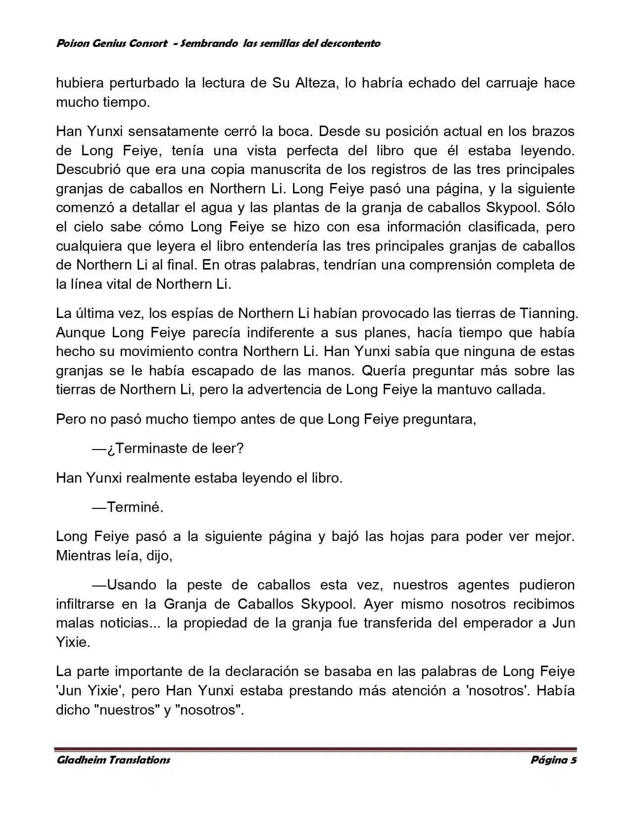 Poison Genious Consort (Novela) - Capítulo 360 - Página 5 - LectorTMOo