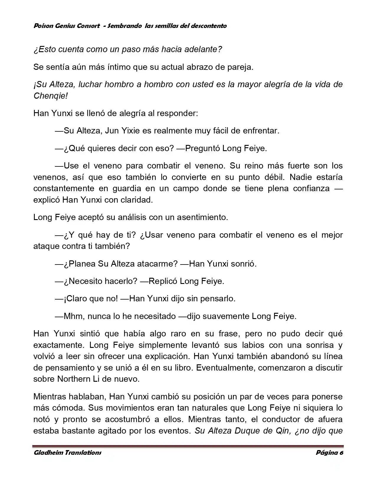 Poison Genious Consort (Novela) - Capítulo 360 - Página 6 - LectorTMOo