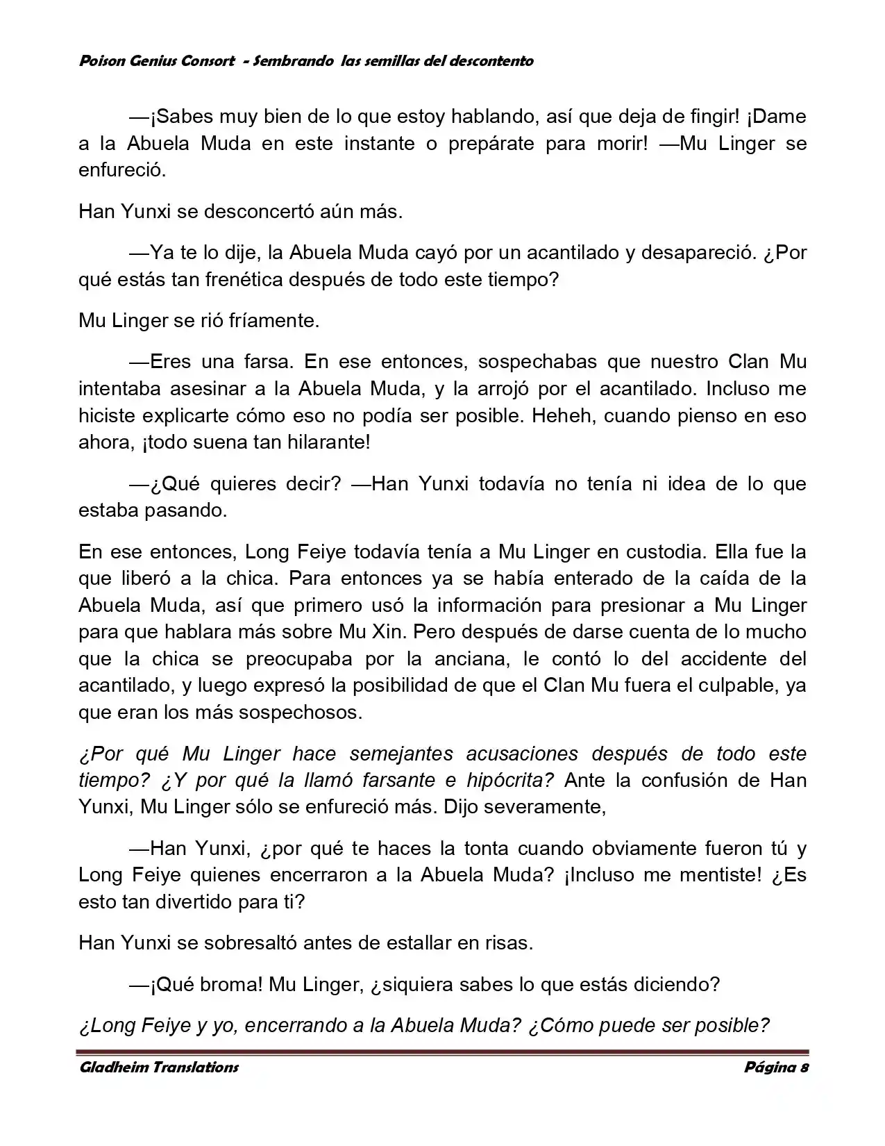 Poison Genious Consort (Novela) - Capítulo 360 - Página 8 - LectorTMOo