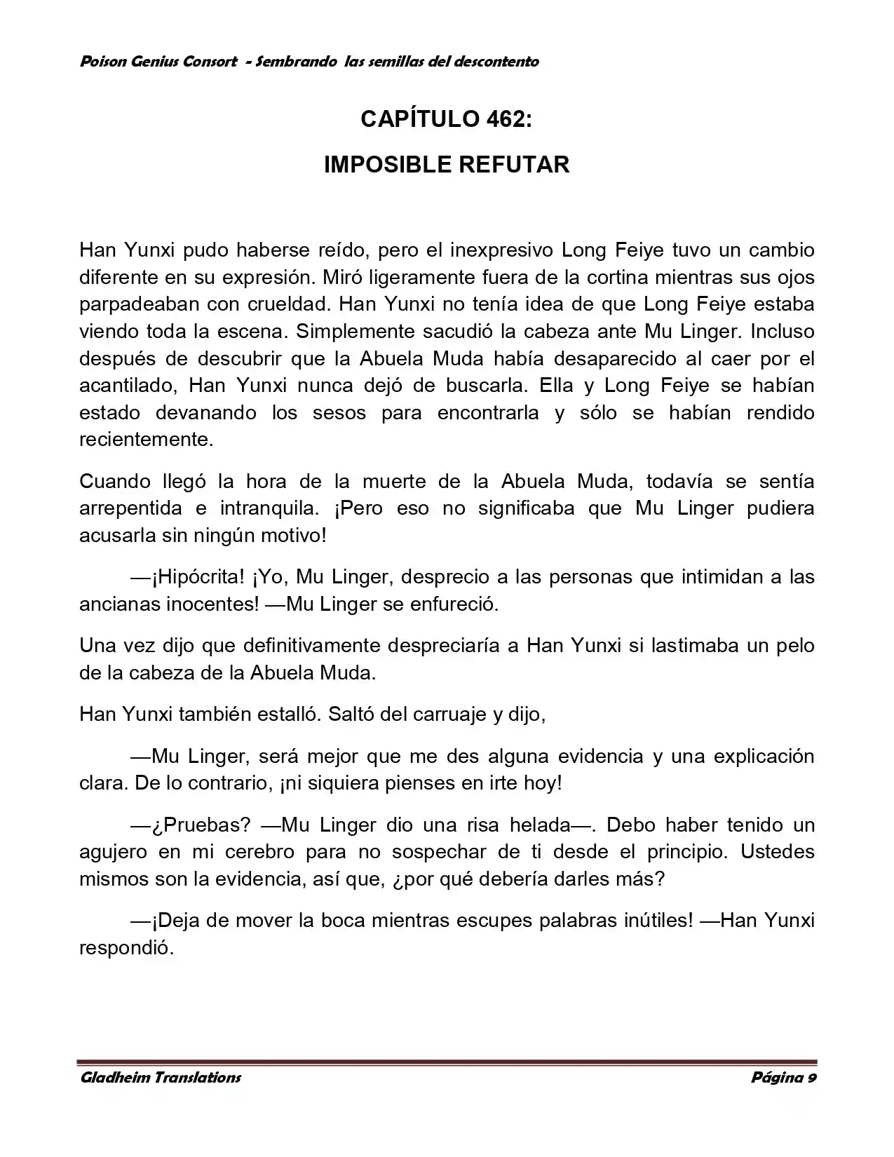 Poison Genious Consort (Novela) - Capítulo 360 - Página 9 - LectorTMOo