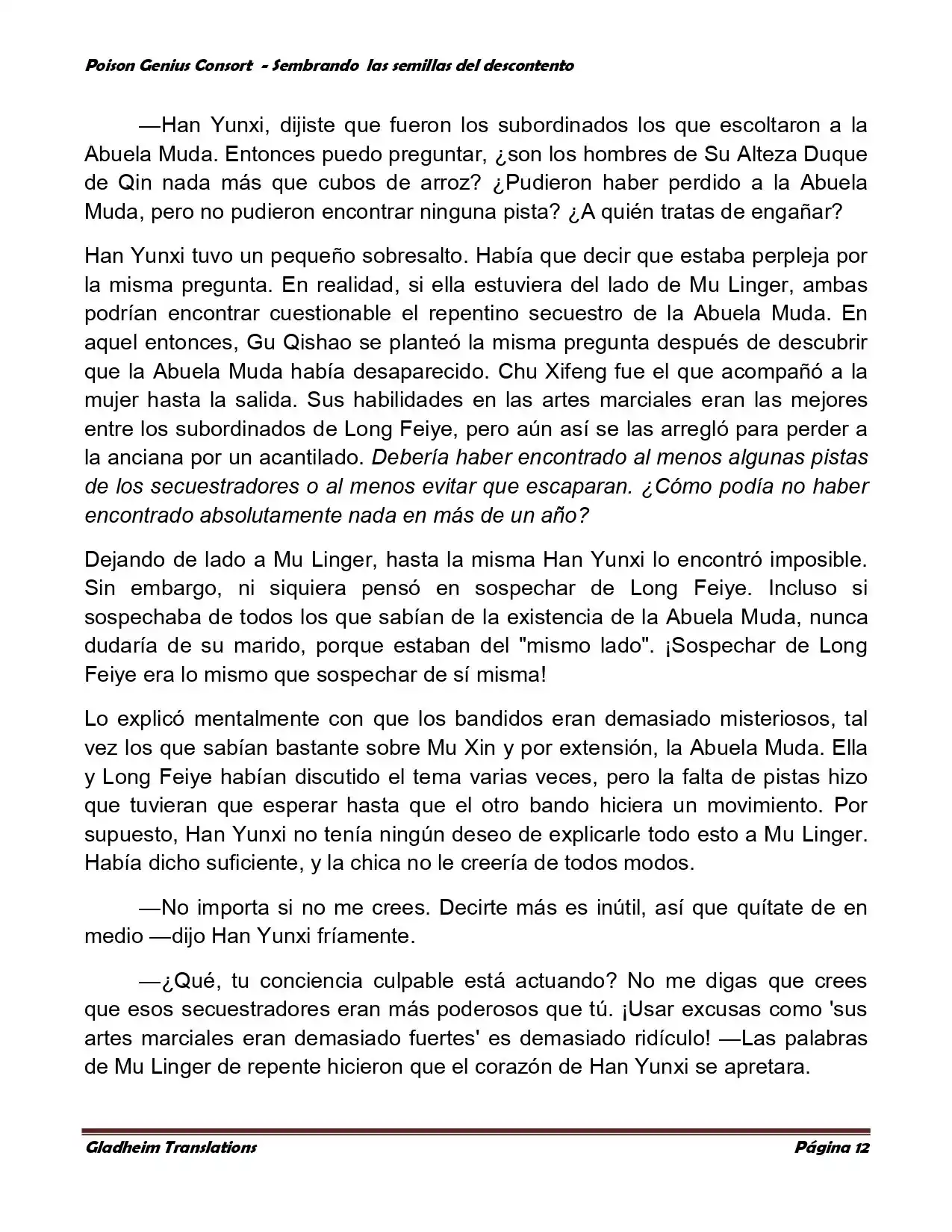 Poison Genious Consort (Novela) - Capítulo 360 - Página 12 - LectorTMOo
