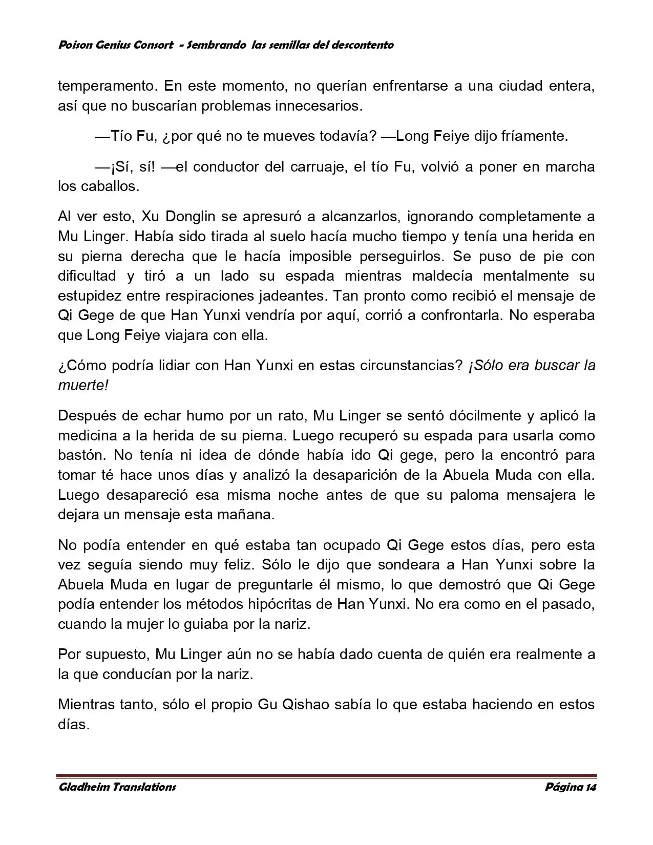 Poison Genious Consort (Novela) - Capítulo 360 - Página 14 - LectorTMOo