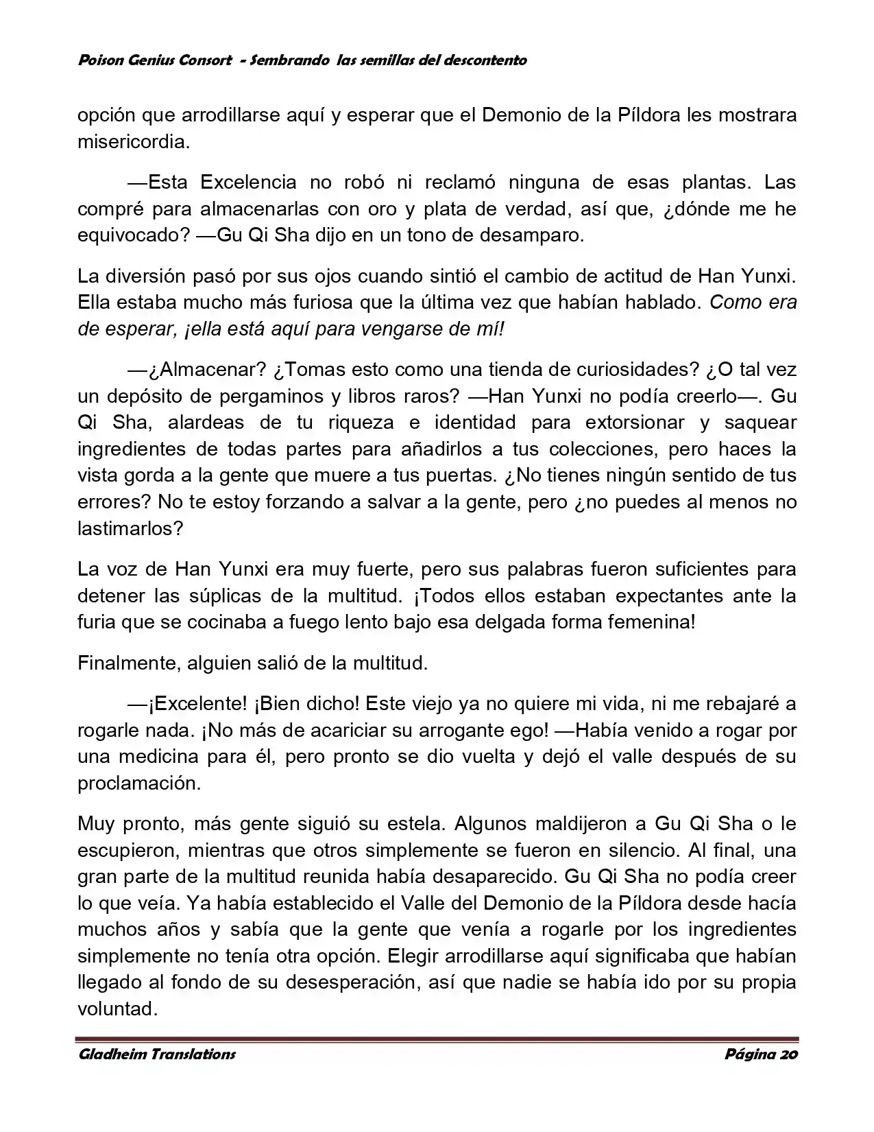 Poison Genious Consort (Novela) - Capítulo 360 - Página 20 - LectorTMOo