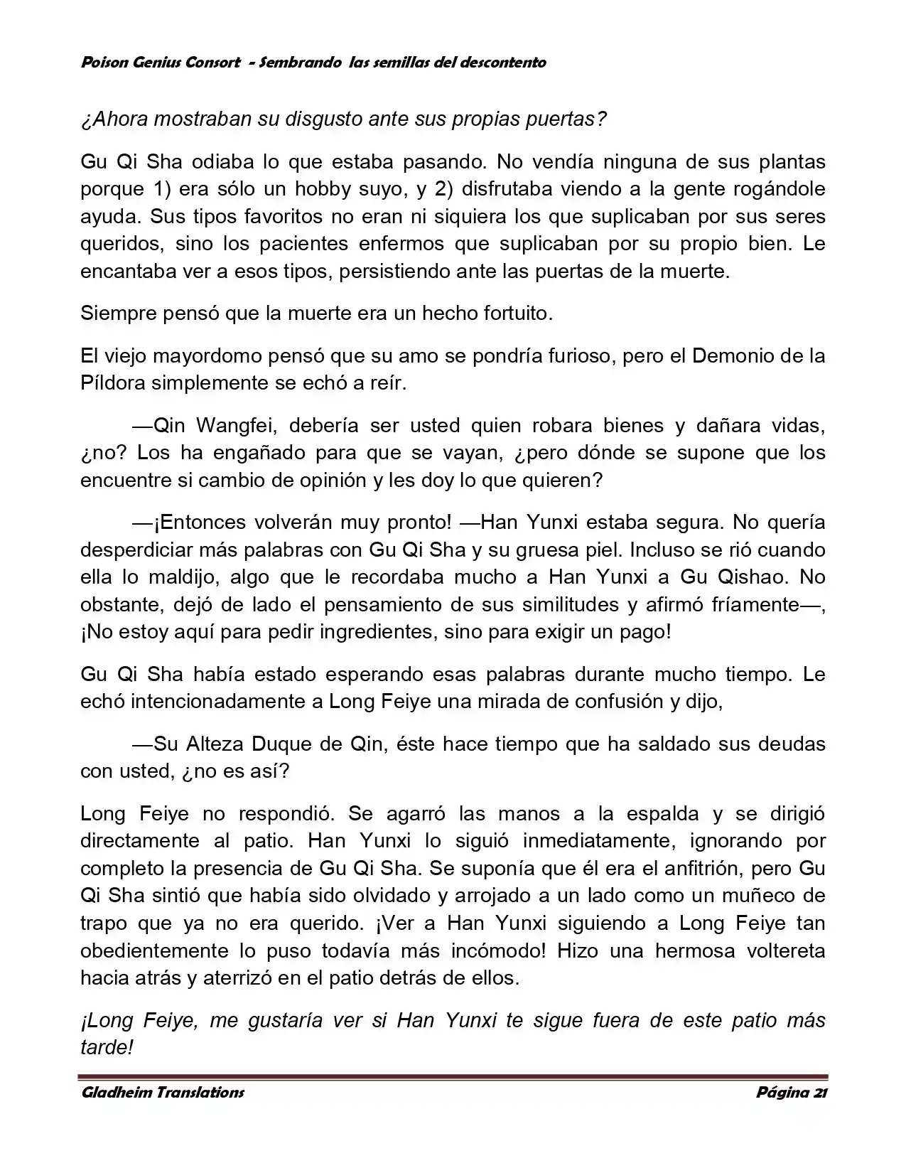 Poison Genious Consort (Novela) - Capítulo 360 - Página 21 - LectorTMOo