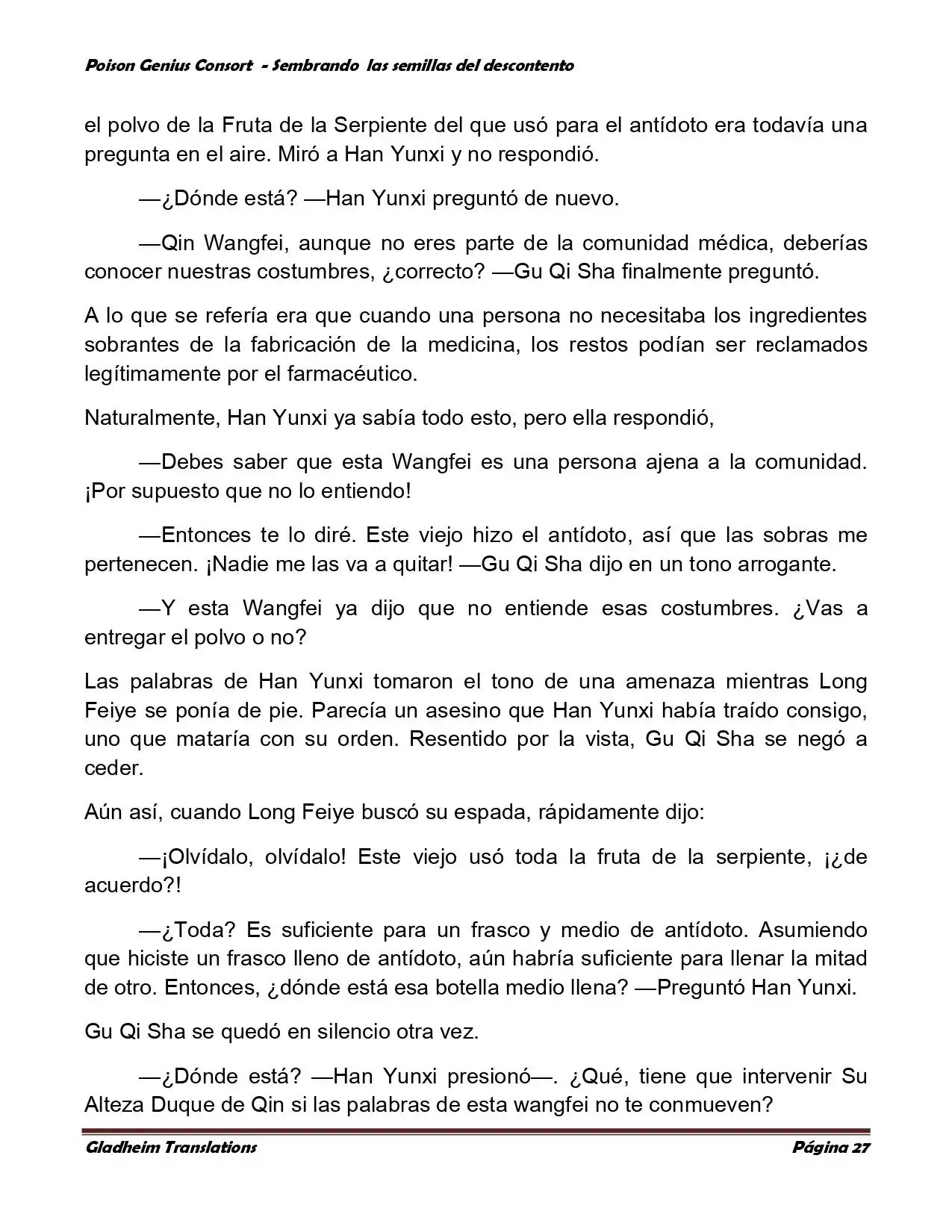 Poison Genious Consort (Novela) - Capítulo 360 - Página 27 - LectorTMOo