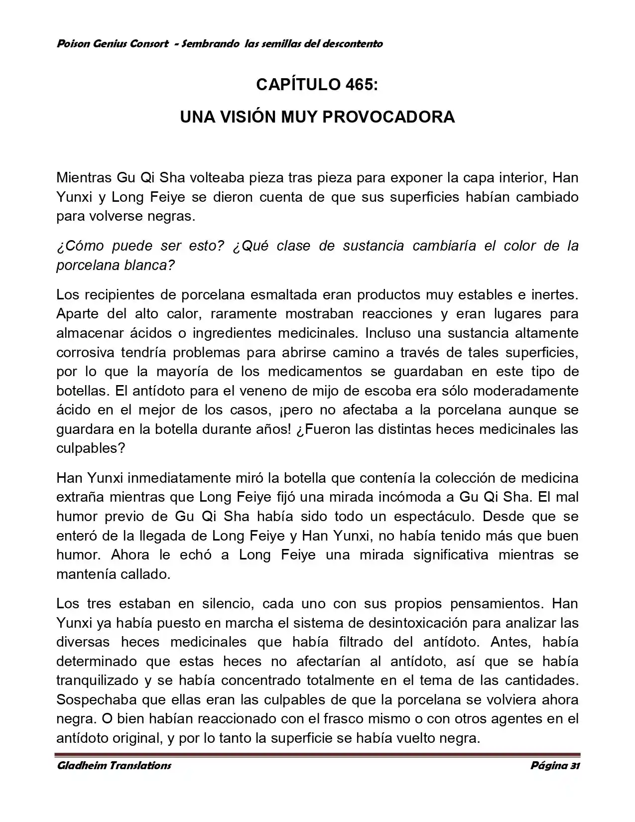 Poison Genious Consort (Novela) - Capítulo 360 - Página 31 - LectorTMOo