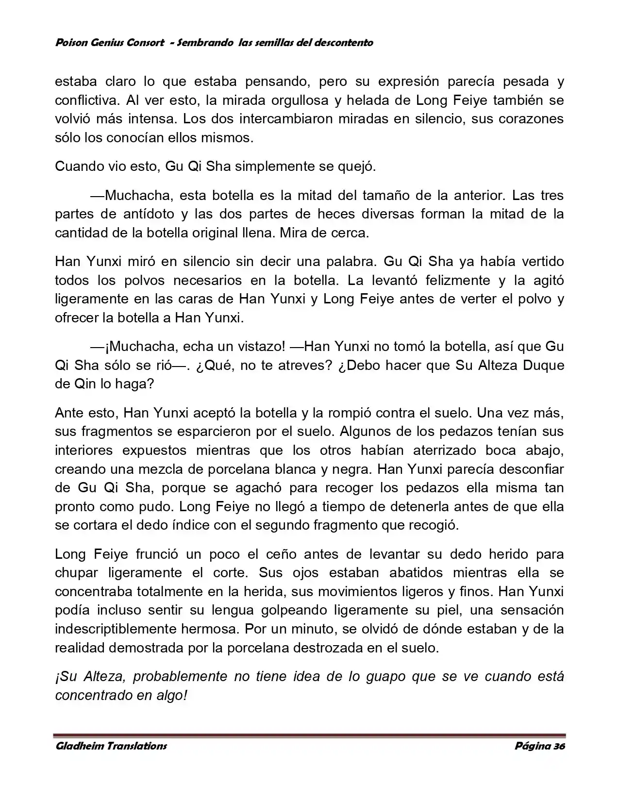 Poison Genious Consort (Novela) - Capítulo 360 - Página 36 - LectorTMOo