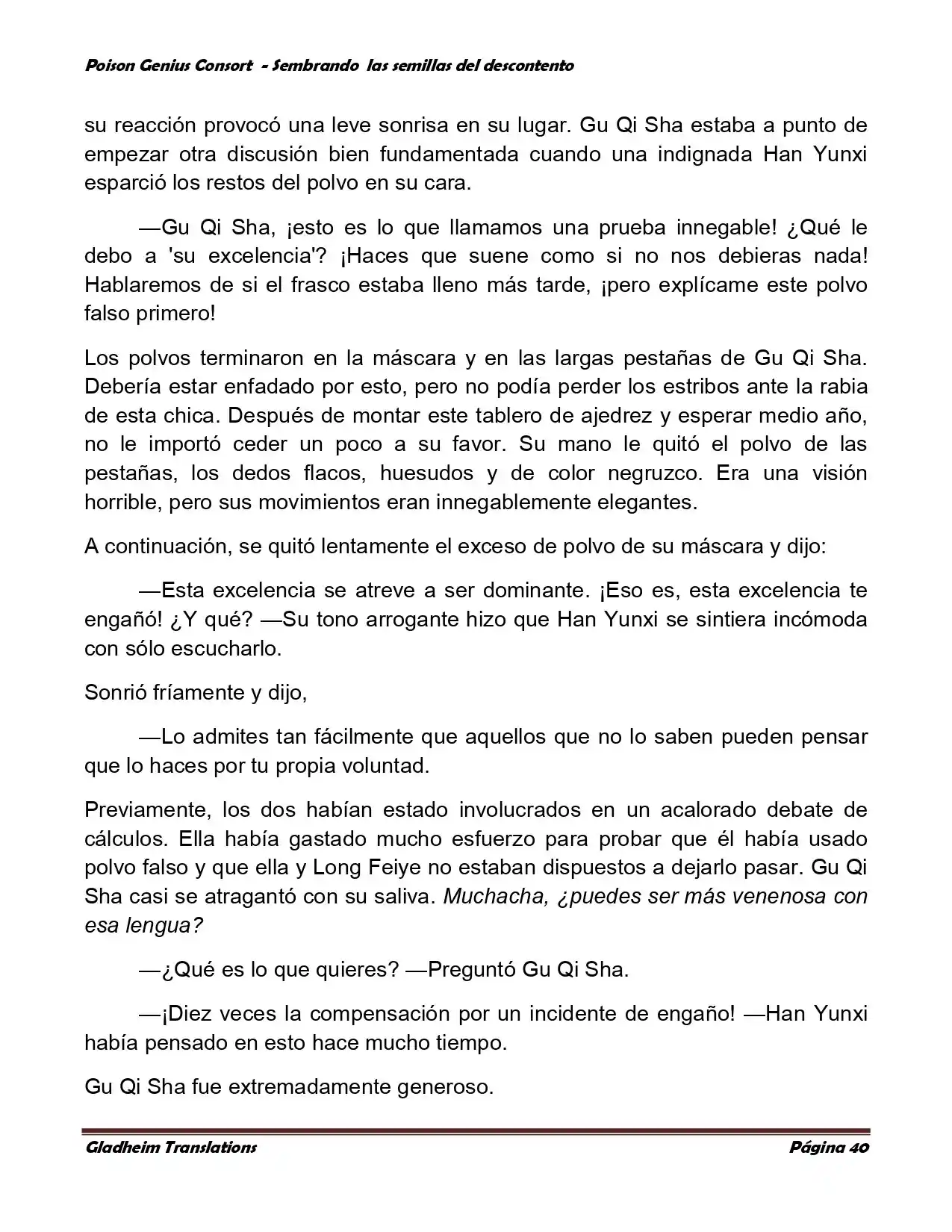Poison Genious Consort (Novela) - Capítulo 360 - Página 40 - LectorTMOo