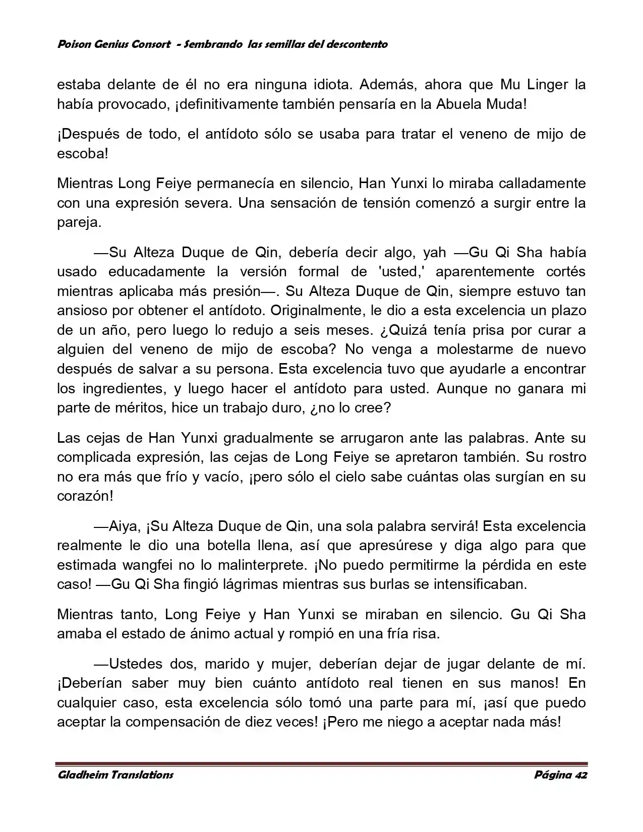 Poison Genious Consort (Novela) - Capítulo 360 - Página 42 - LectorTMOo