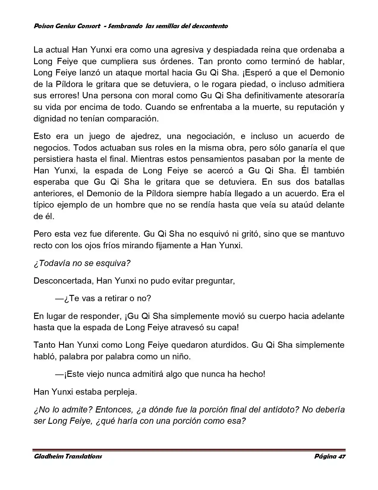 Poison Genious Consort (Novela) - Capítulo 360 - Página 47 - LectorTMOo