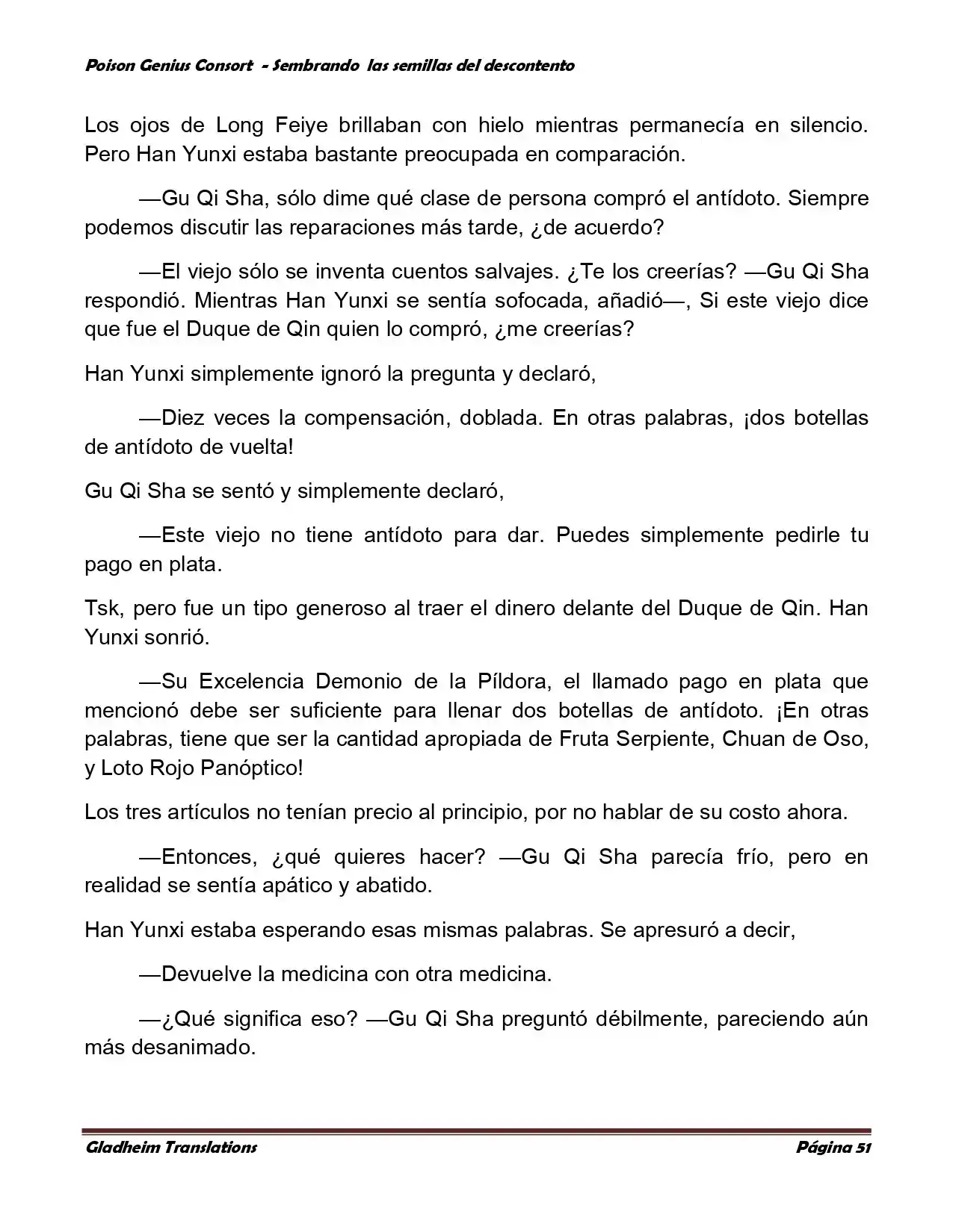 Poison Genious Consort (Novela) - Capítulo 360 - Página 51 - LectorTMOo
