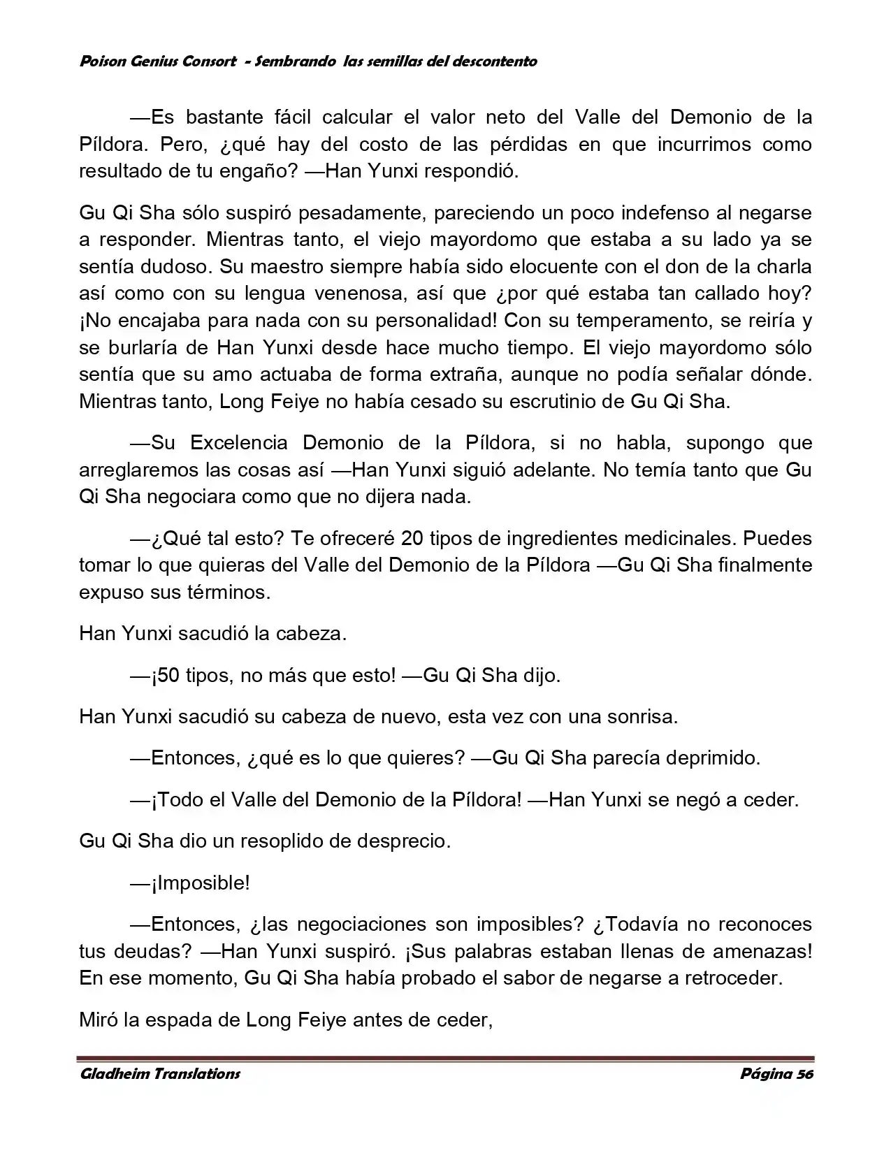 Poison Genious Consort (Novela) - Capítulo 360 - Página 56 - LectorTMOo