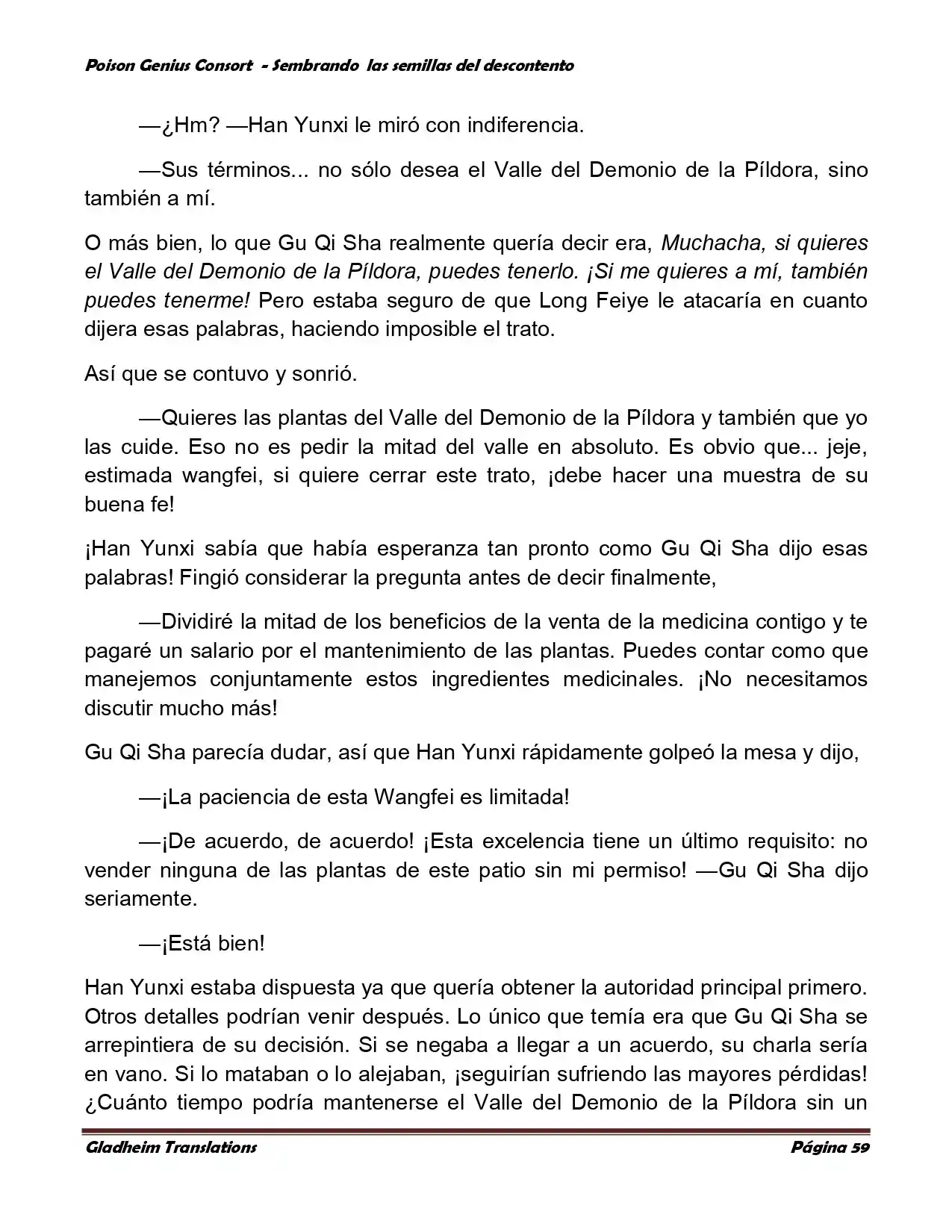 Poison Genious Consort (Novela) - Capítulo 360 - Página 59 - LectorTMOo