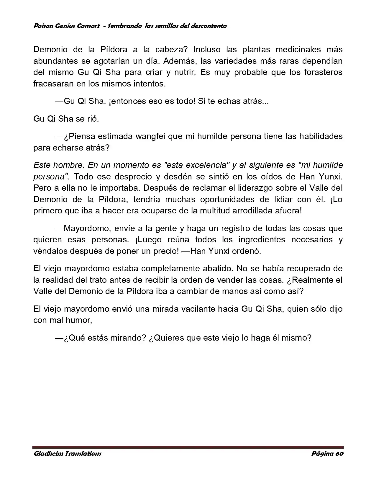 Poison Genious Consort (Novela) - Capítulo 360 - Página 60 - LectorTMOo