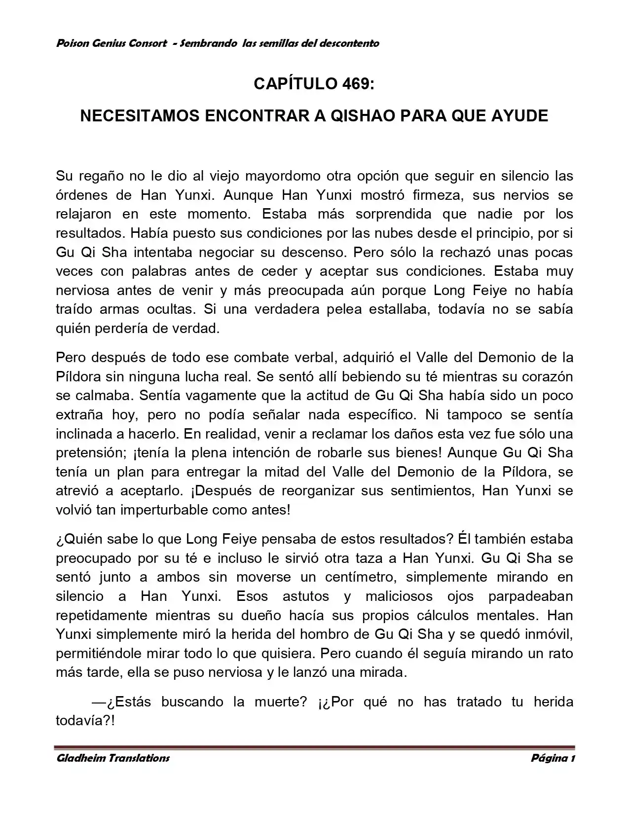 Poison Genious Consort (Novela) - Capítulo 361 - Página 1 - LectorTMOo