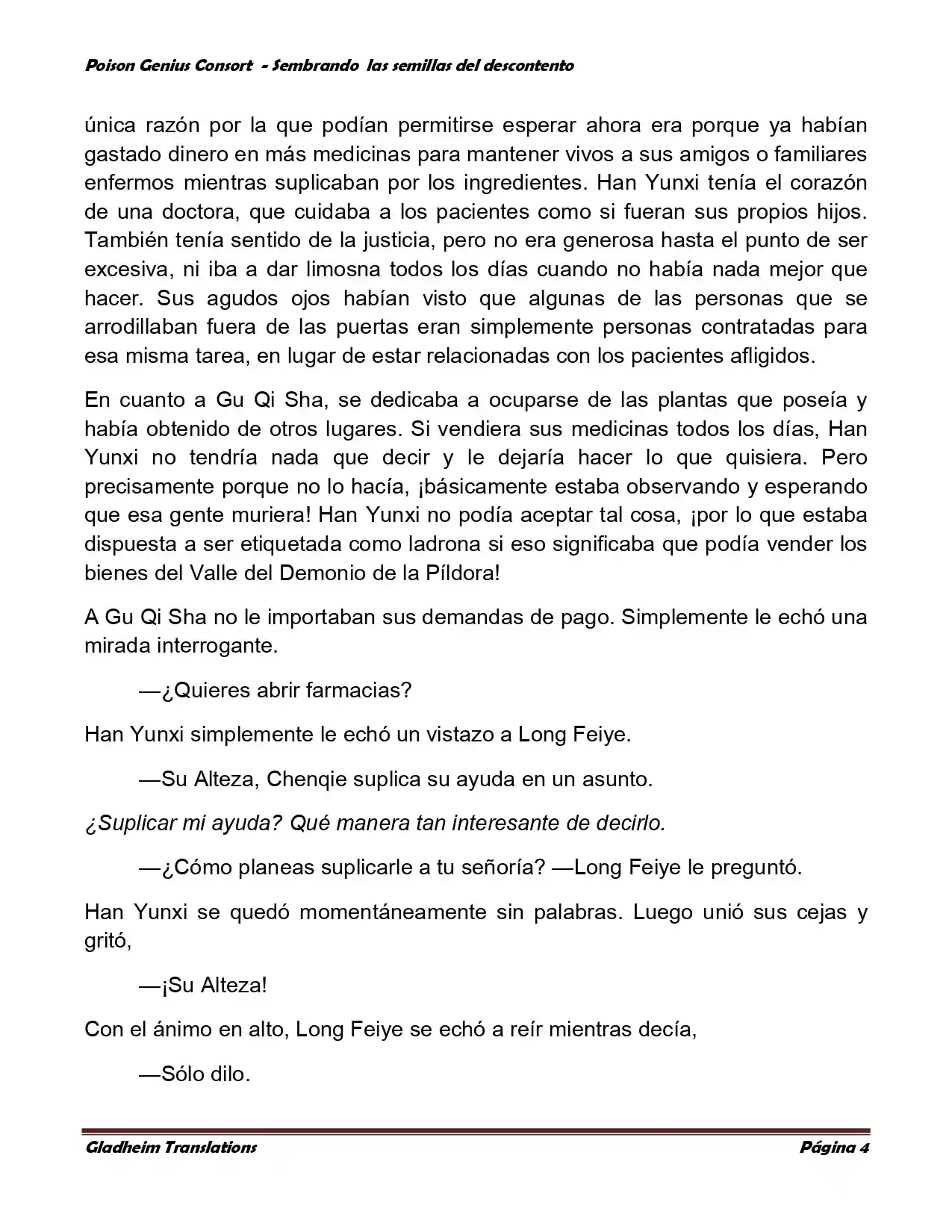 Poison Genious Consort (Novela) - Capítulo 361 - Página 4 - LectorTMOo