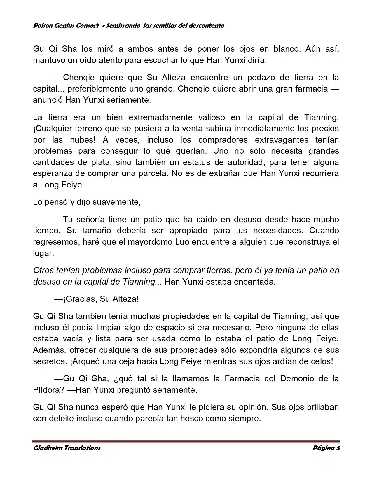 Poison Genious Consort (Novela) - Capítulo 361 - Página 5 - LectorTMOo