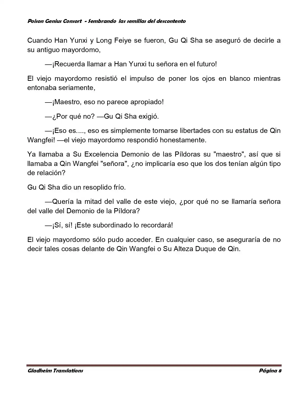 Poison Genious Consort (Novela) - Capítulo 361 - Página 8 - LectorTMOo