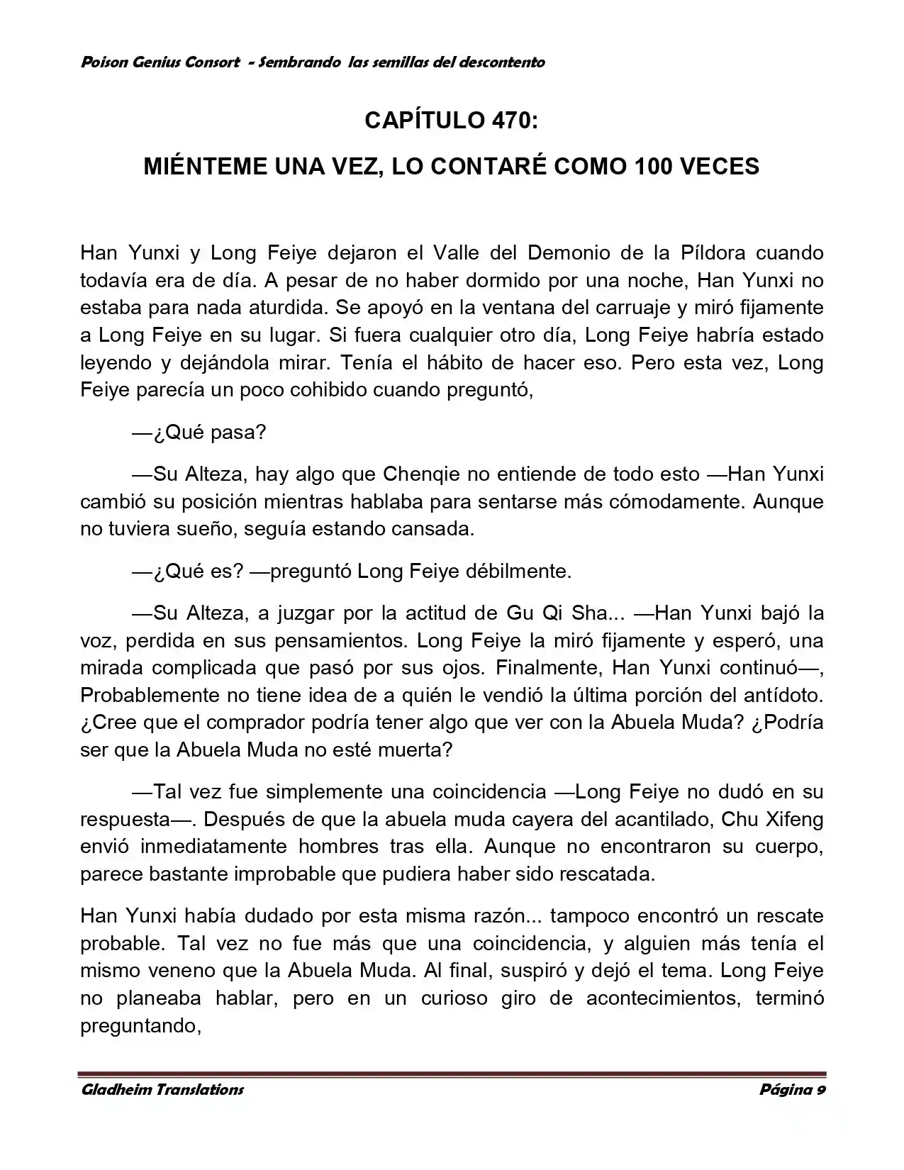 Poison Genious Consort (Novela) - Capítulo 361 - Página 9 - LectorTMOo