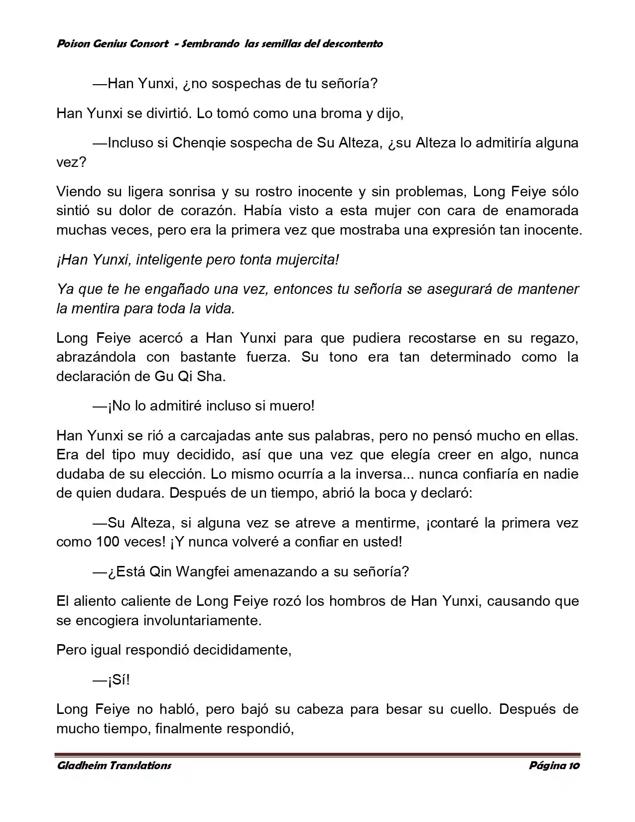 Poison Genious Consort (Novela) - Capítulo 361 - Página 10 - LectorTMOo