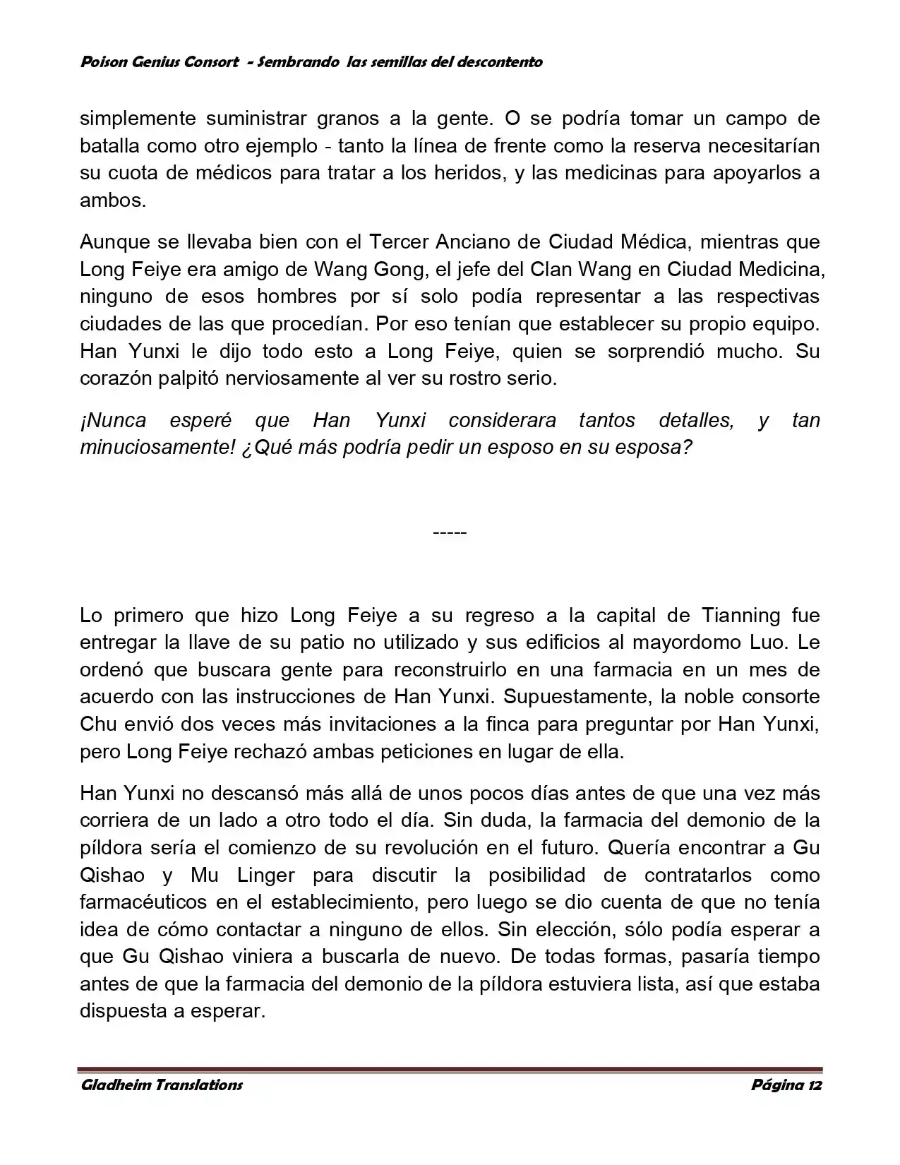 Poison Genious Consort (Novela) - Capítulo 361 - Página 12 - LectorTMOo