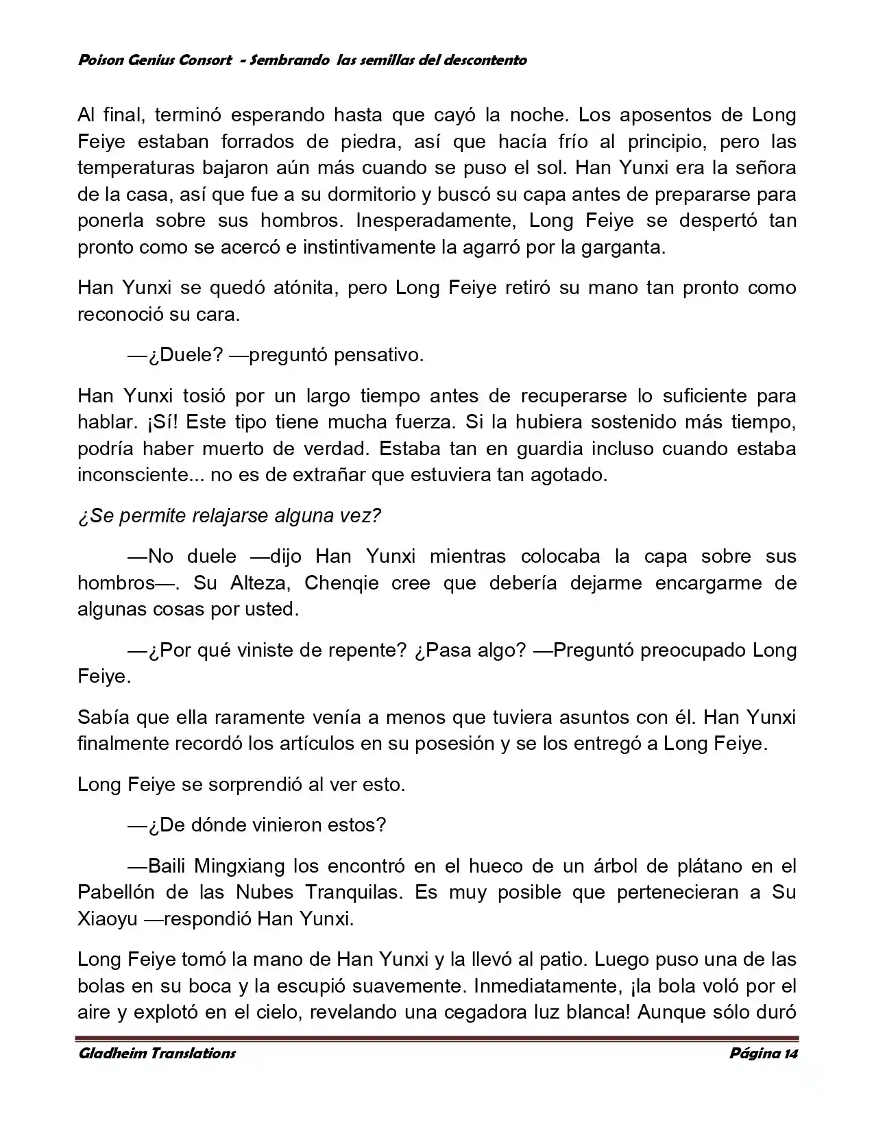 Poison Genious Consort (Novela) - Capítulo 361 - Página 14 - LectorTMOo