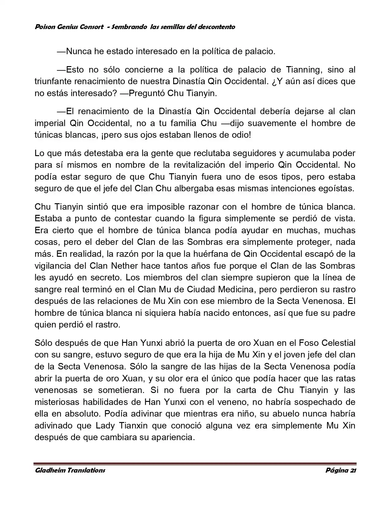 Poison Genious Consort (Novela) - Capítulo 361 - Página 21 - LectorTMOo