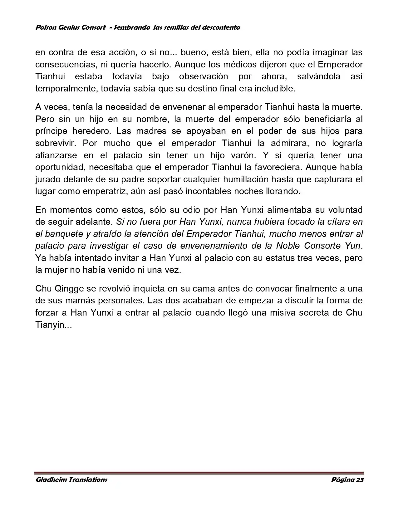 Poison Genious Consort (Novela) - Capítulo 361 - Página 23 - LectorTMOo