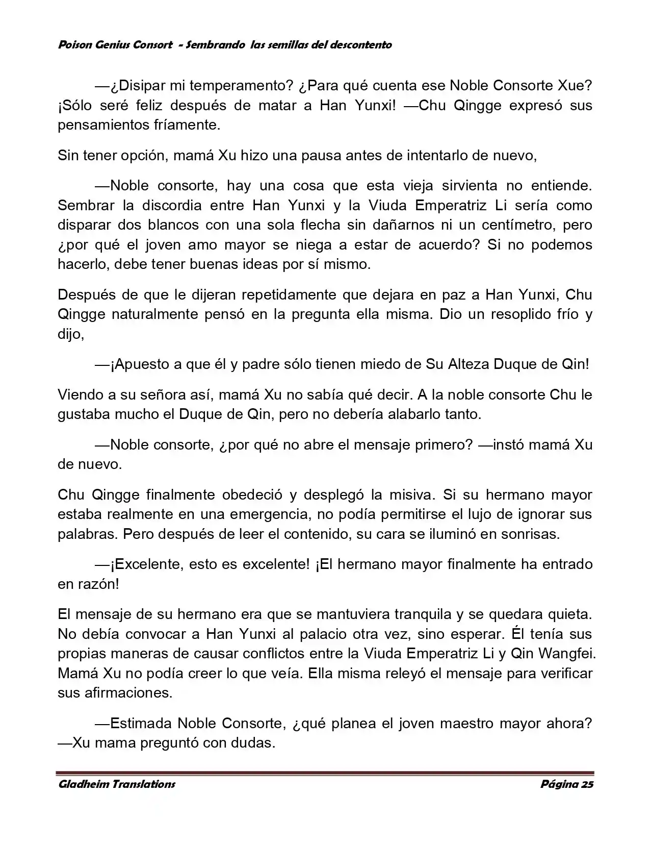 Poison Genious Consort (Novela) - Capítulo 361 - Página 25 - LectorTMOo