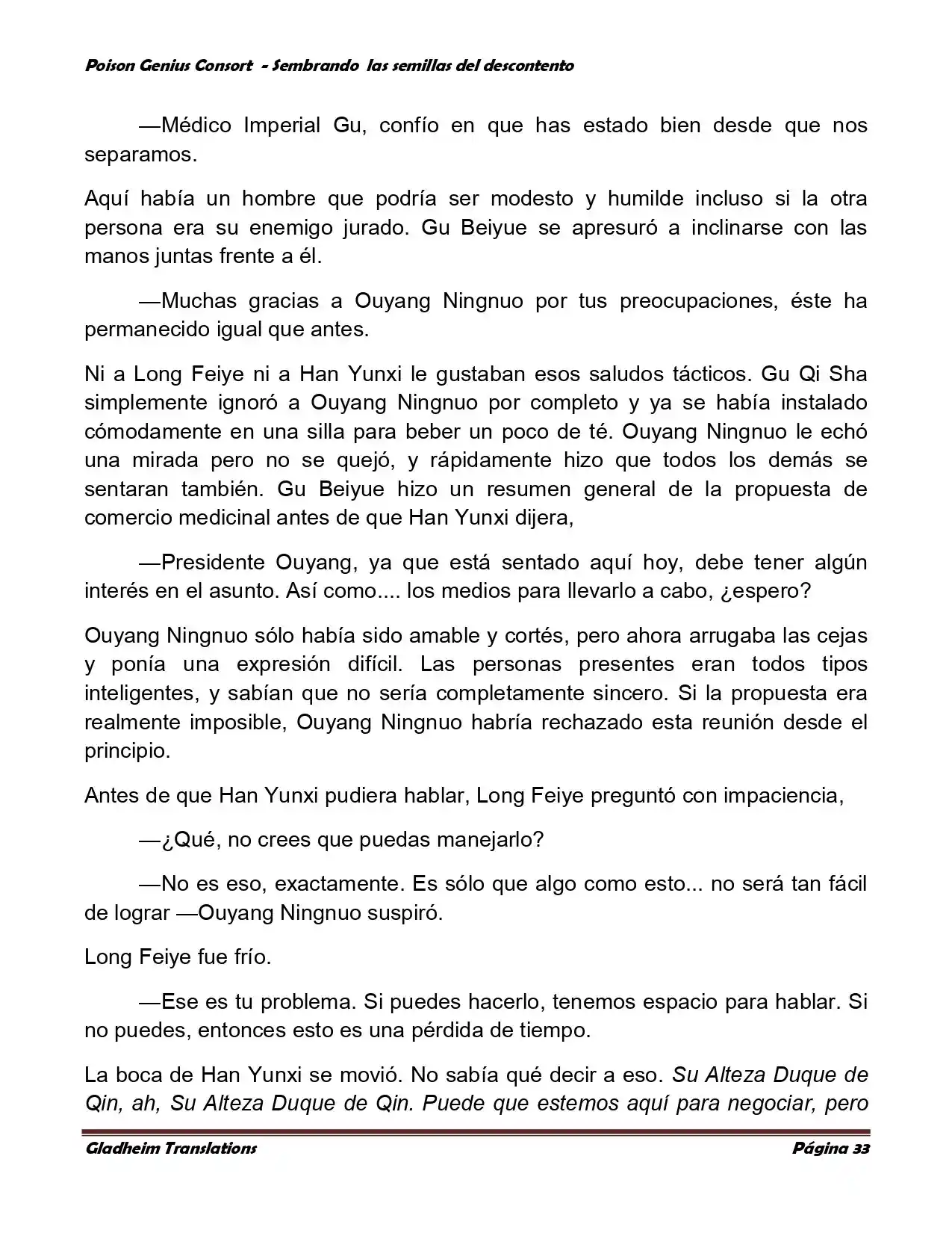 Poison Genious Consort (Novela) - Capítulo 361 - Página 33 - LectorTMOo