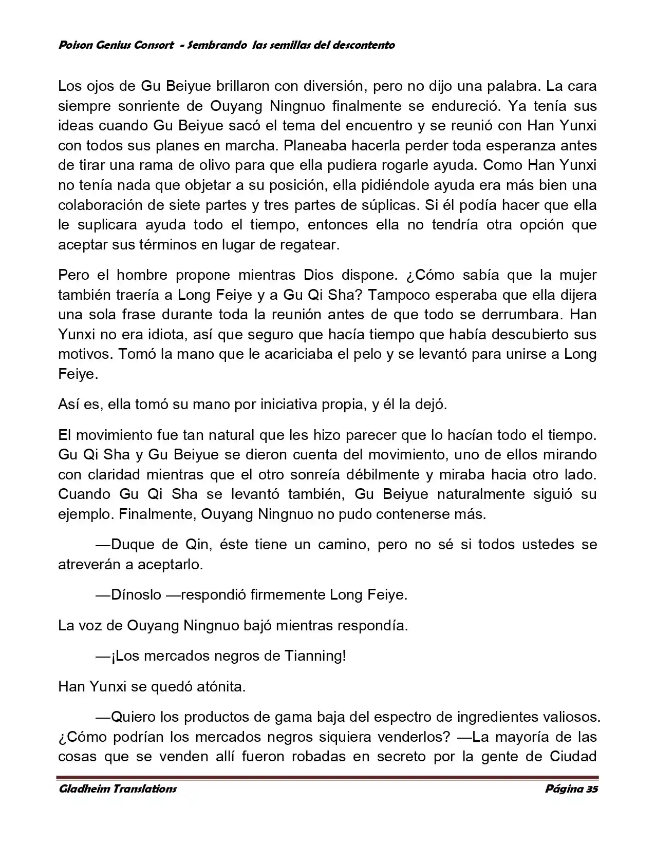 Poison Genious Consort (Novela) - Capítulo 361 - Página 35 - LectorTMOo