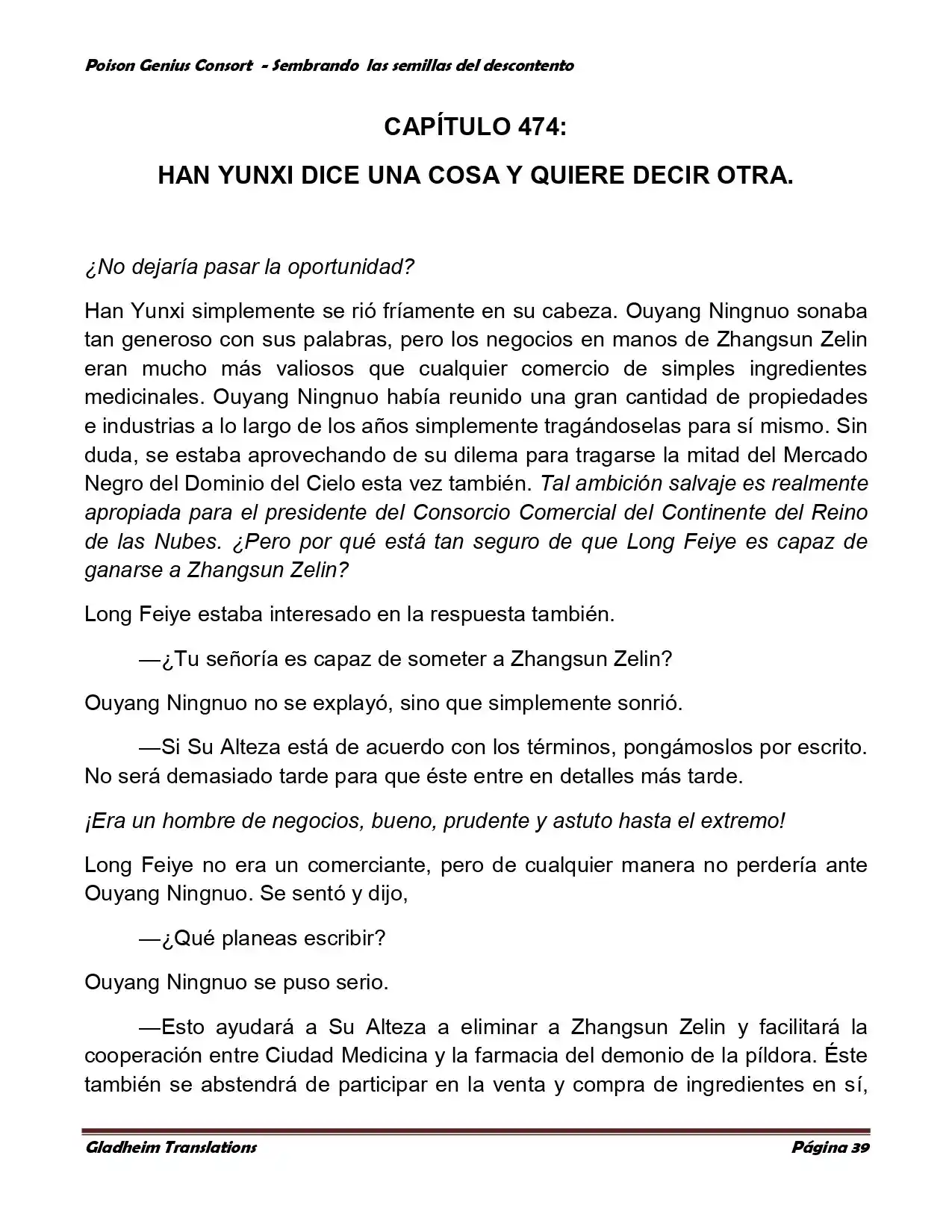 Poison Genious Consort (Novela) - Capítulo 361 - Página 39 - LectorTMOo