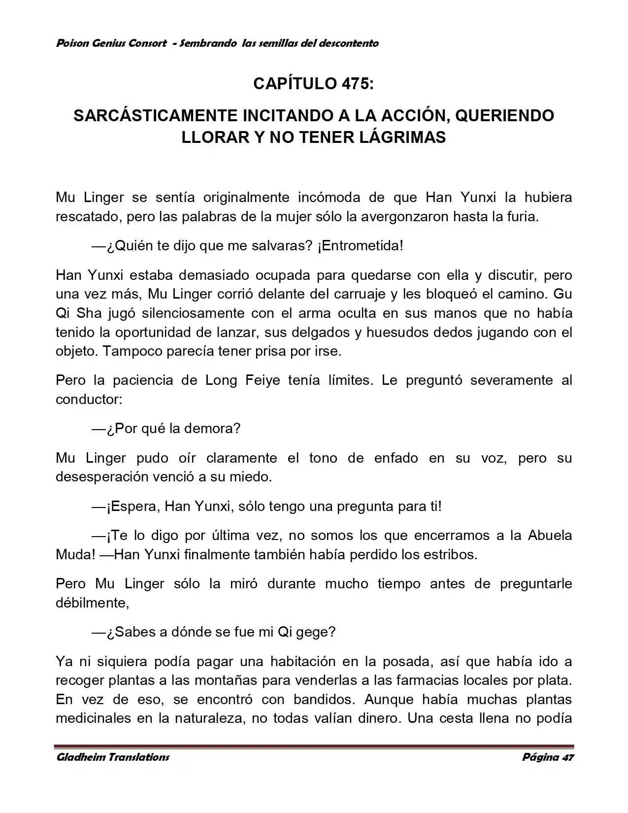 Poison Genious Consort (Novela) - Capítulo 361 - Página 47 - LectorTMOo