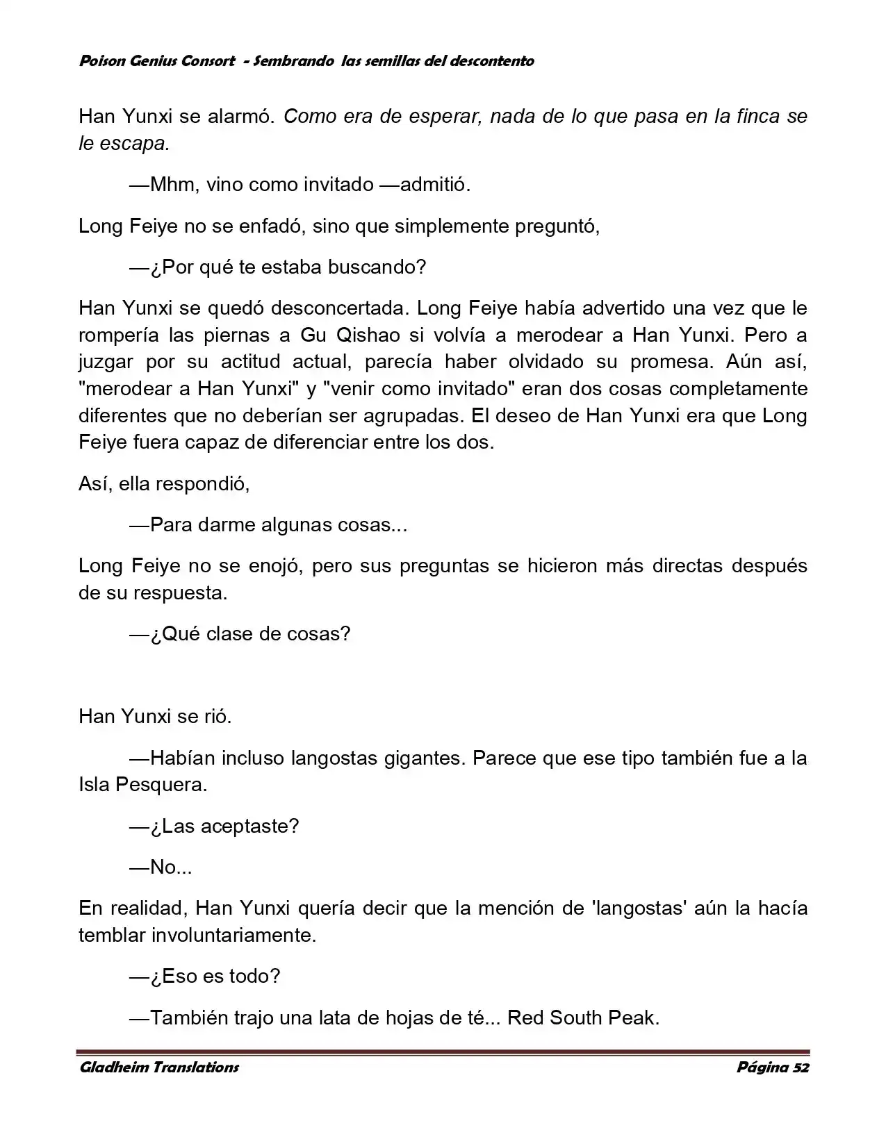 Poison Genious Consort (Novela) - Capítulo 361 - Página 52 - LectorTMOo