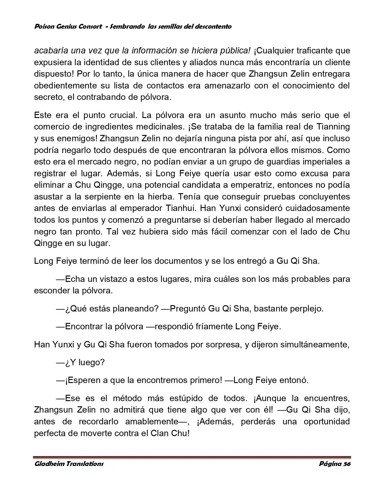 Poison Genious Consort (Novela) - Capítulo 361 - Página 56 - LectorTMOo