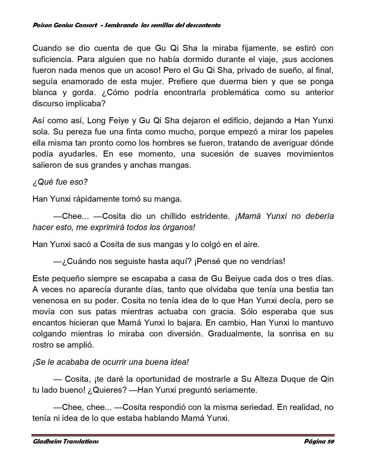 Poison Genious Consort (Novela) - Capítulo 361 - Página 59 - LectorTMOo