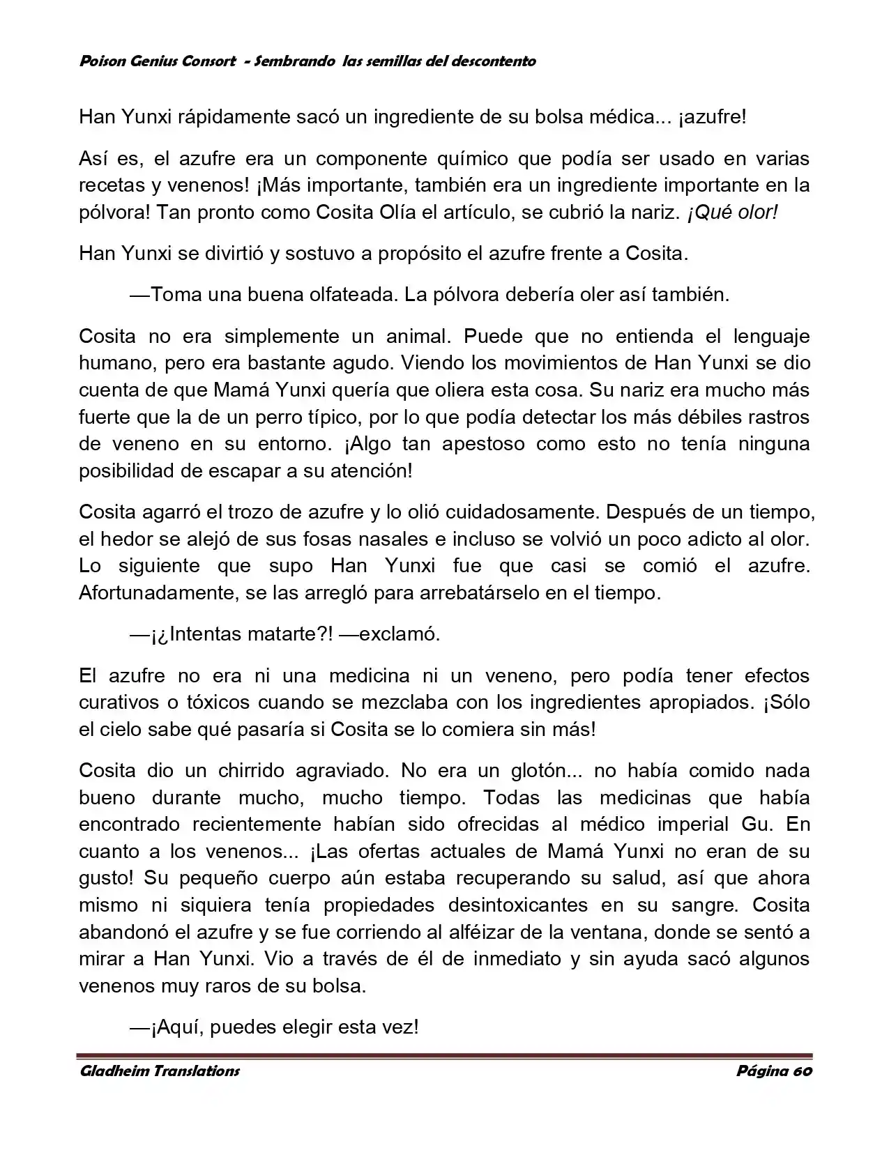 Poison Genious Consort (Novela) - Capítulo 361 - Página 60 - LectorTMOo