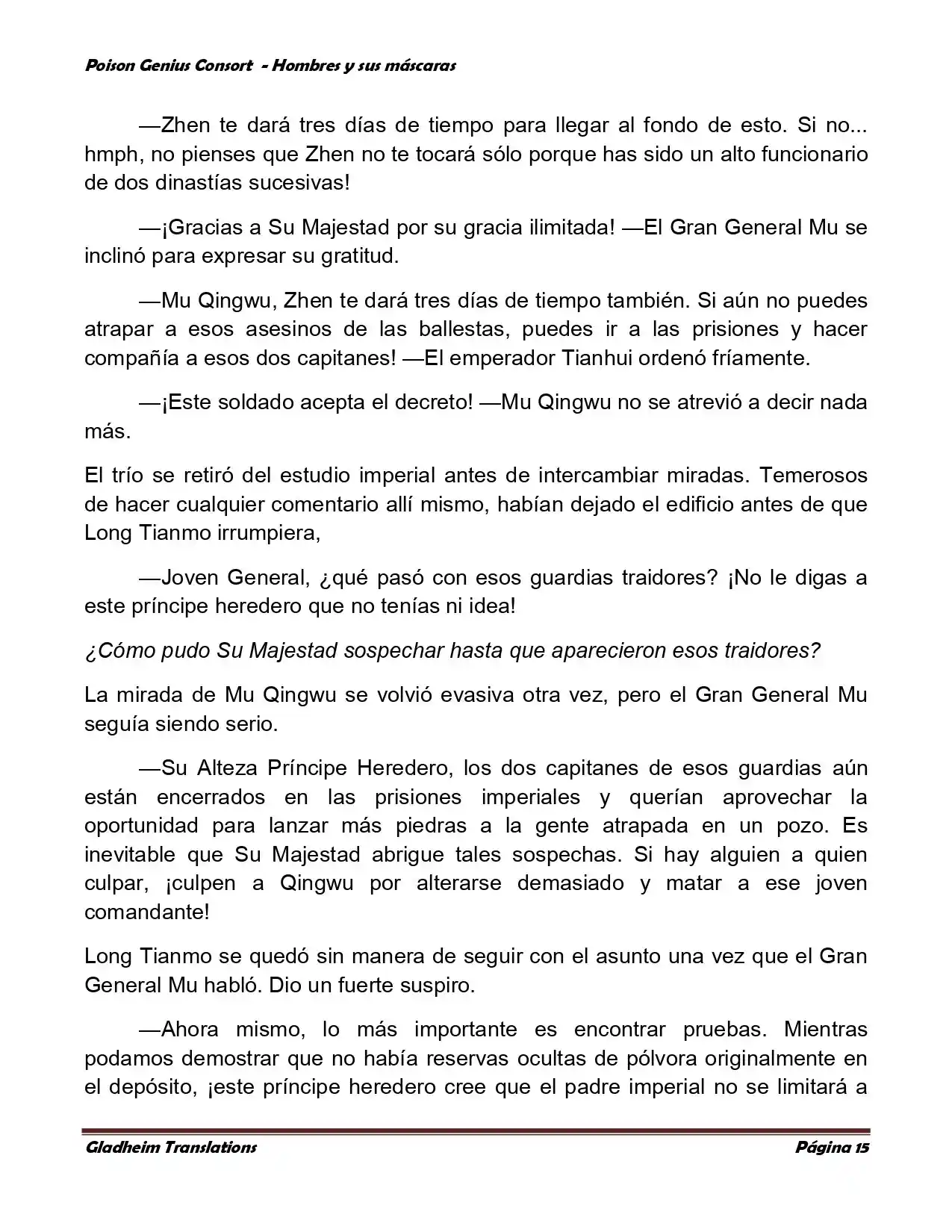 Poison Genious Consort (Novela) - Capítulo 364 - Página 15 - LectorTMOo