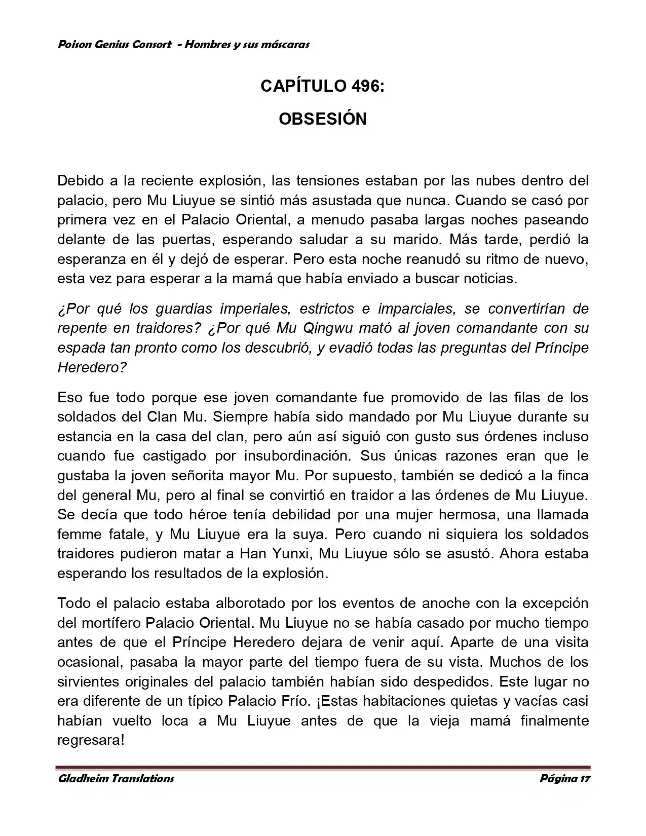 Poison Genious Consort (Novela) - Capítulo 364 - Página 17 - LectorTMOo