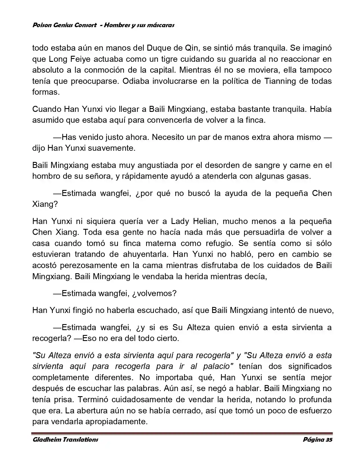 Poison Genious Consort (Novela) - Capítulo 364 - Página 35 - LectorTMOo