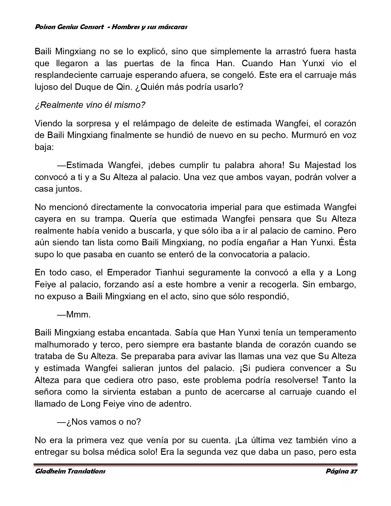 Poison Genious Consort (Novela) - Capítulo 364 - Página 37 - LectorTMOo