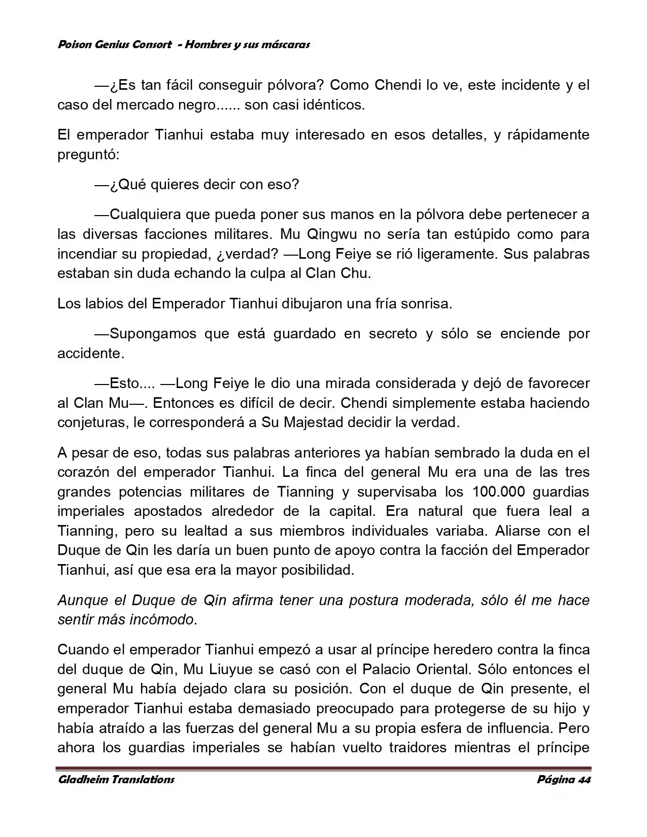 Poison Genious Consort (Novela) - Capítulo 364 - Página 44 - LectorTMOo