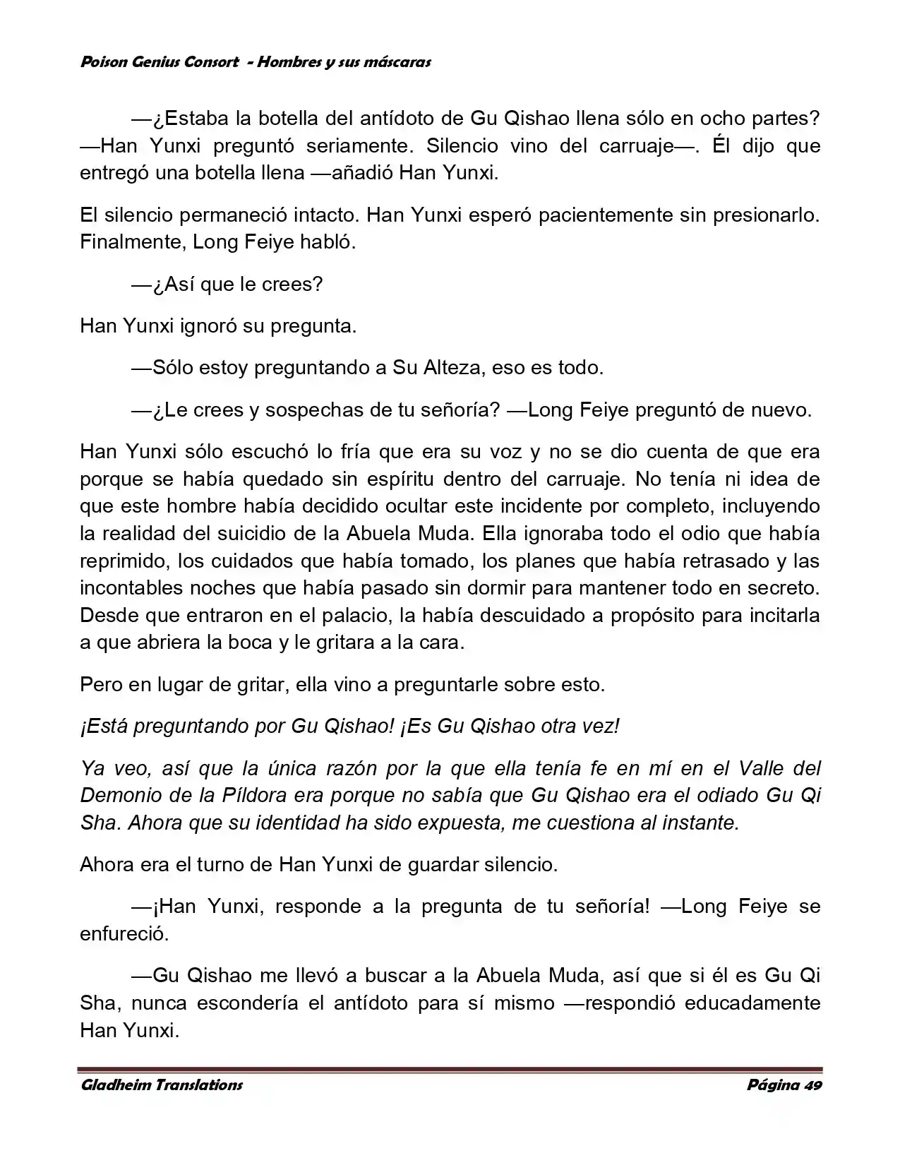 Poison Genious Consort (Novela) - Capítulo 364 - Página 49 - LectorTMOo