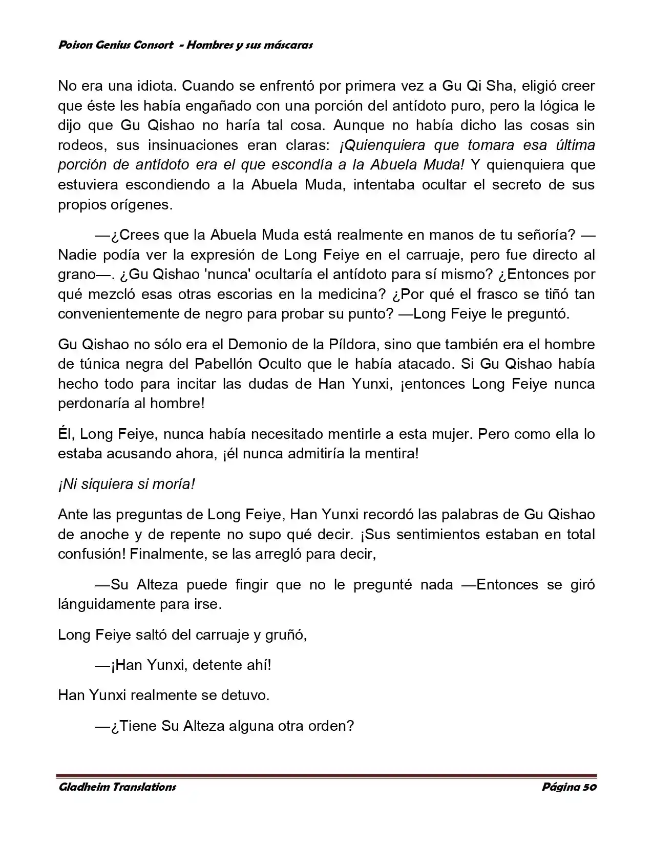 Poison Genious Consort (Novela) - Capítulo 364 - Página 50 - LectorTMOo