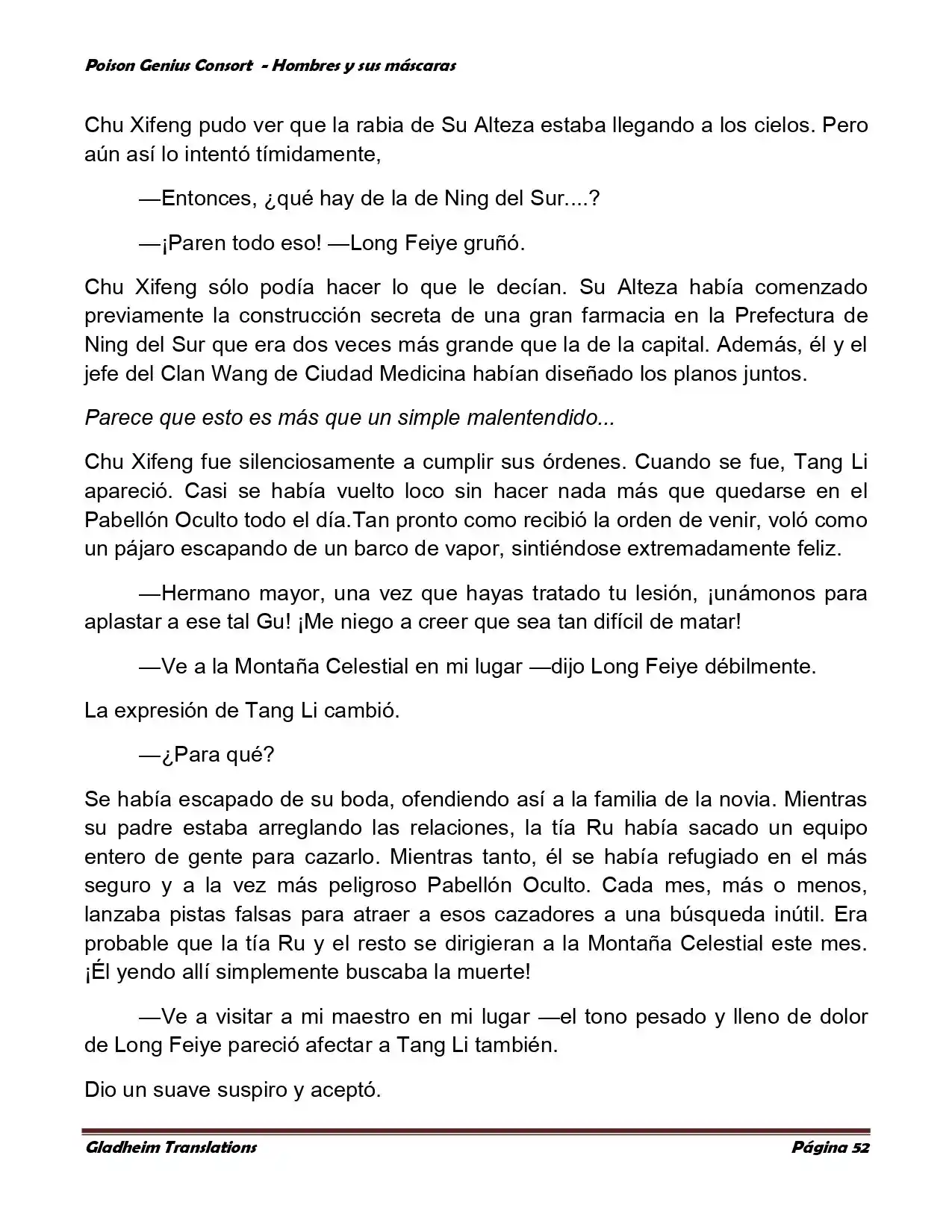 Poison Genious Consort (Novela) - Capítulo 364 - Página 52 - LectorTMOo