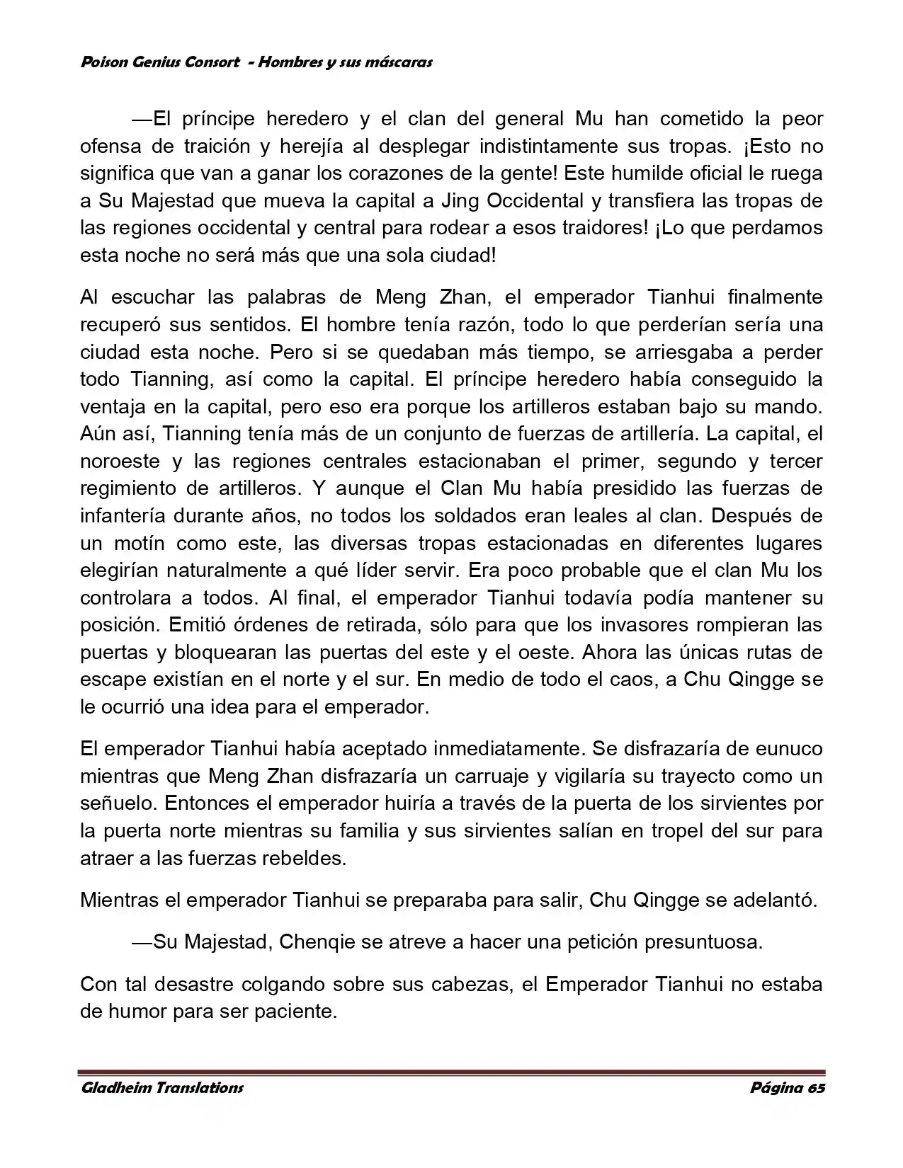 Poison Genious Consort (Novela) - Capítulo 364 - Página 65 - LectorTMOo